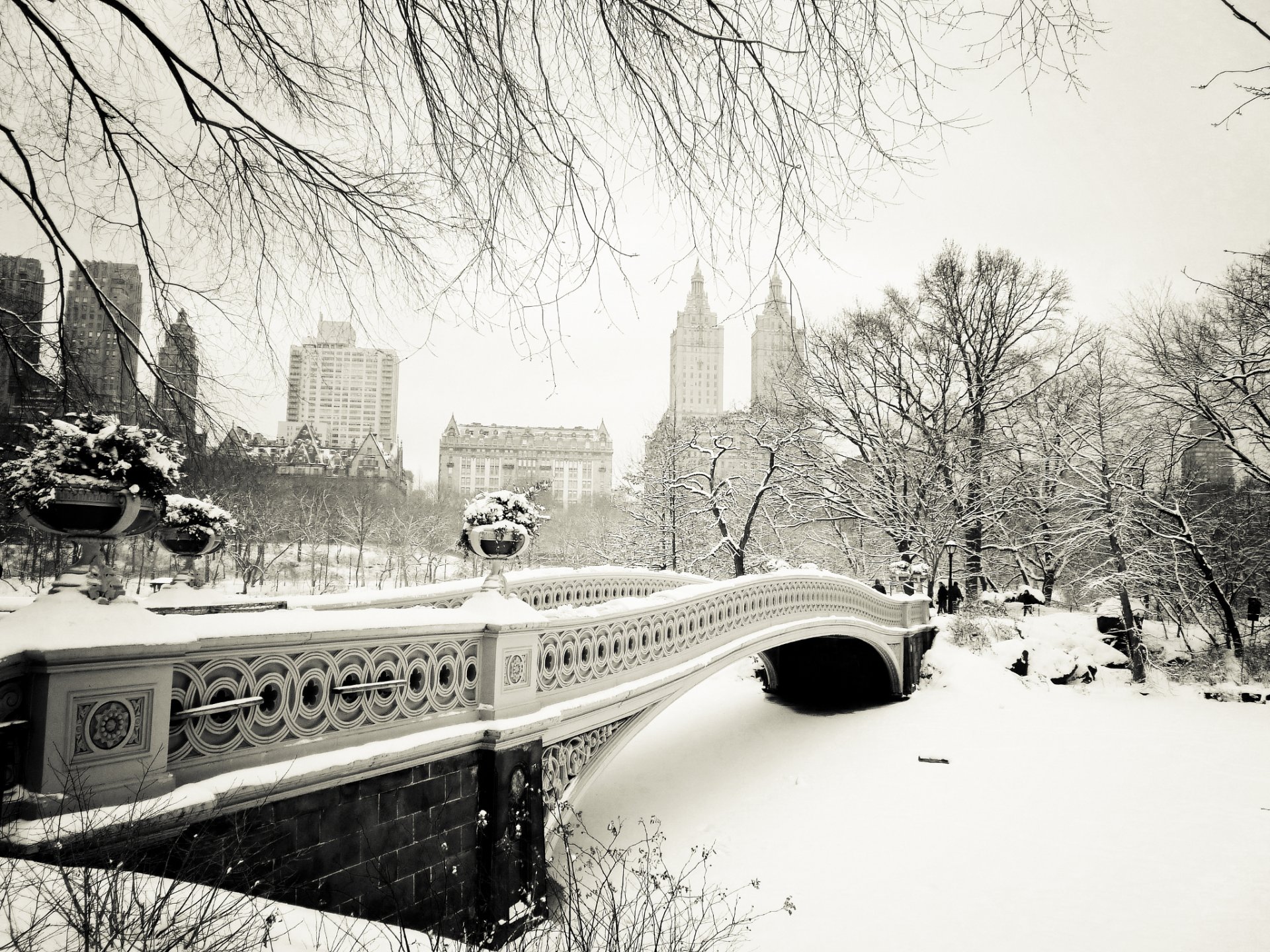 Мост Зимой Фото