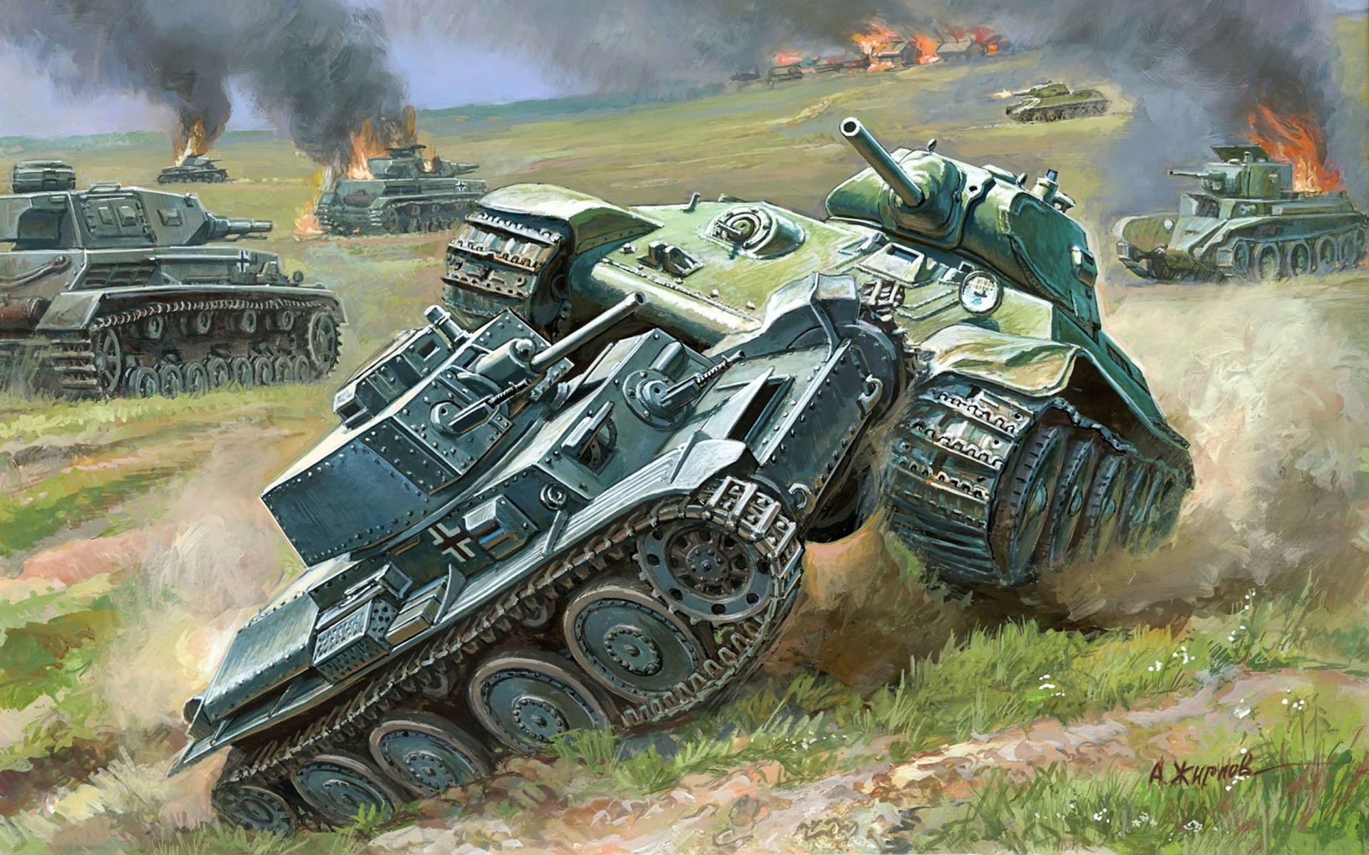 Картинки немецких и советских танков