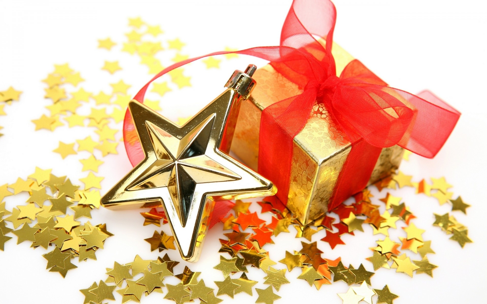 новый год праздник лента игрушки звезда убранство новогодние обои подарок