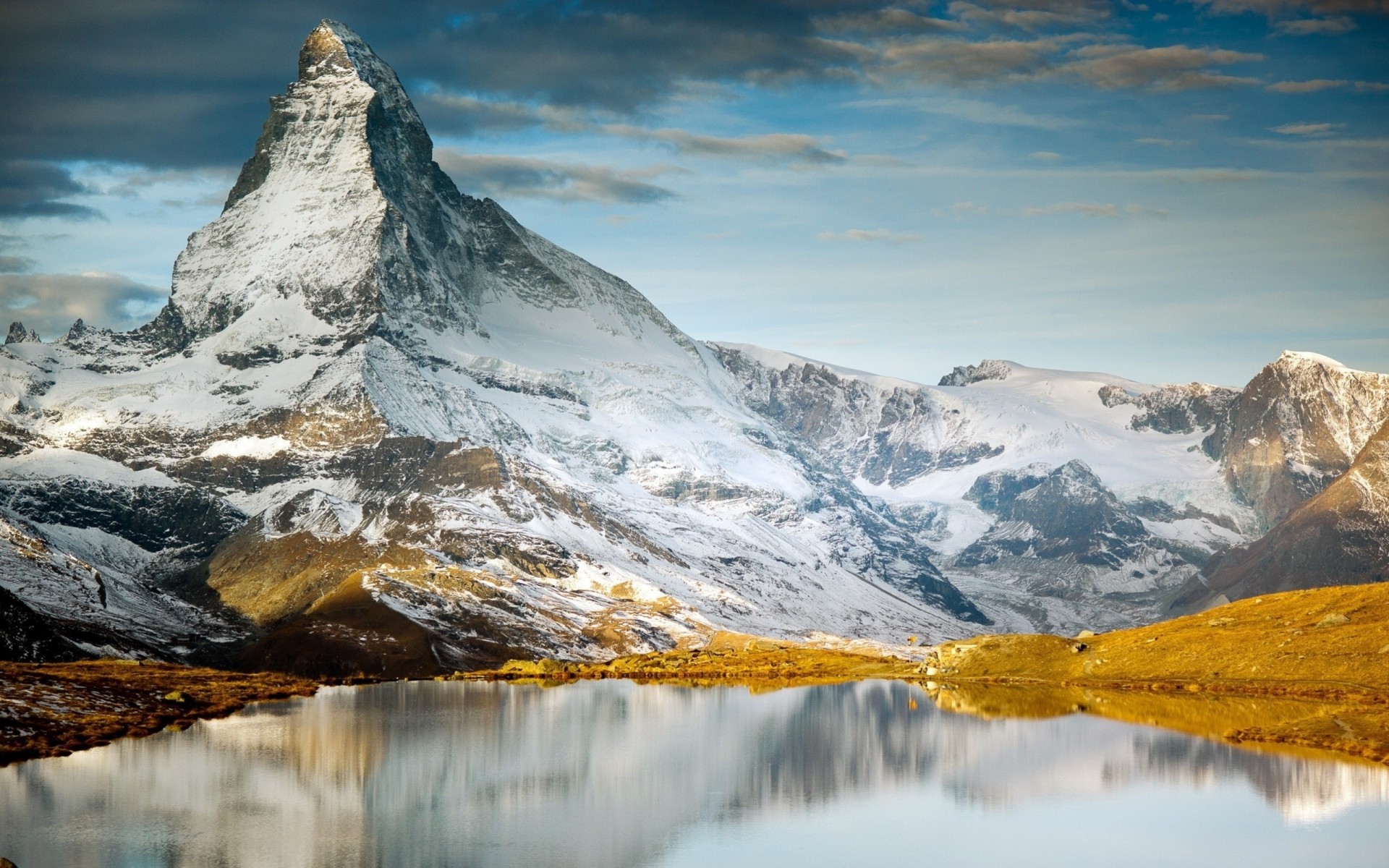 пейзажи горы озера швейцария маттерхорн