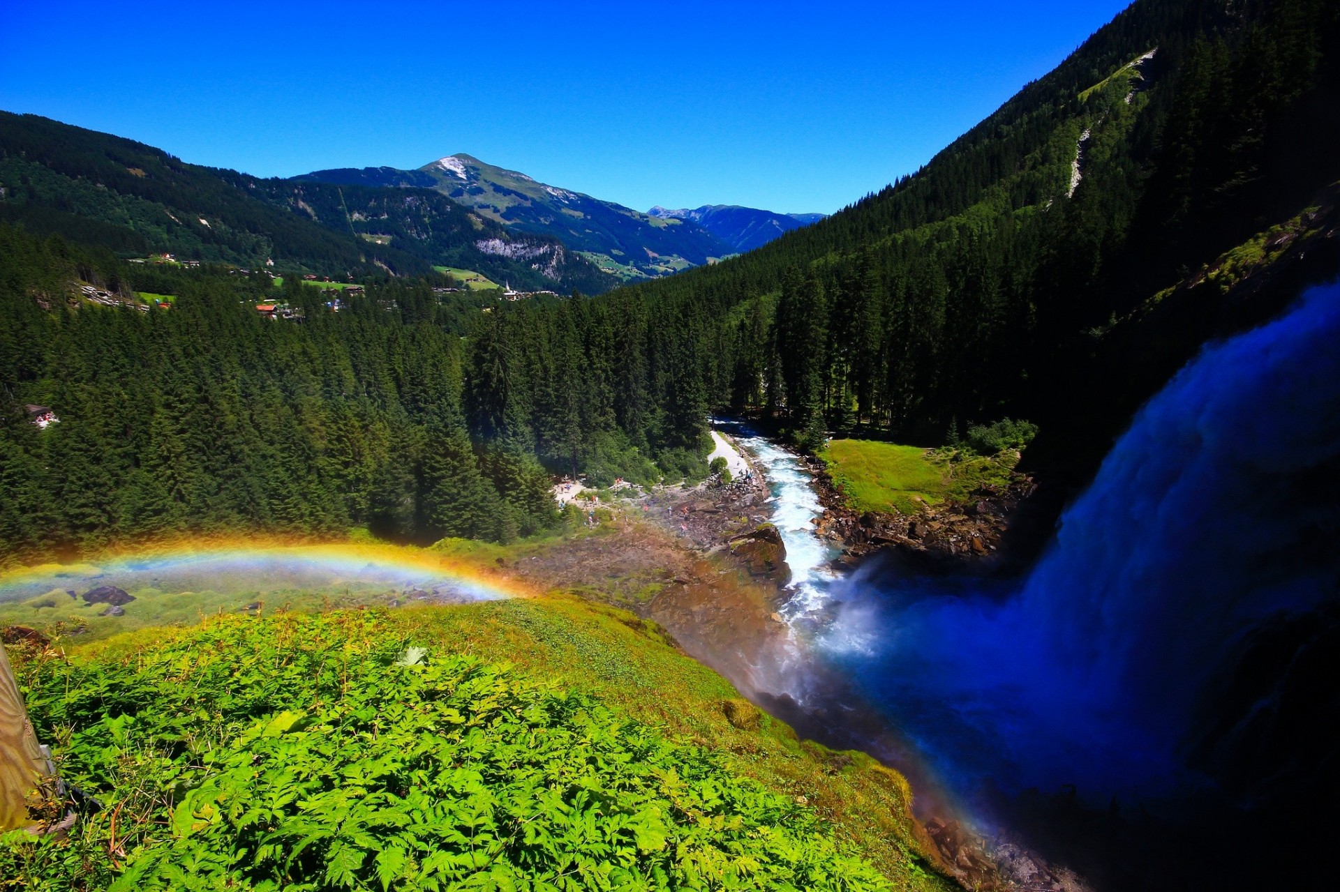 кримль река дизайн лес гальштат горы австрия