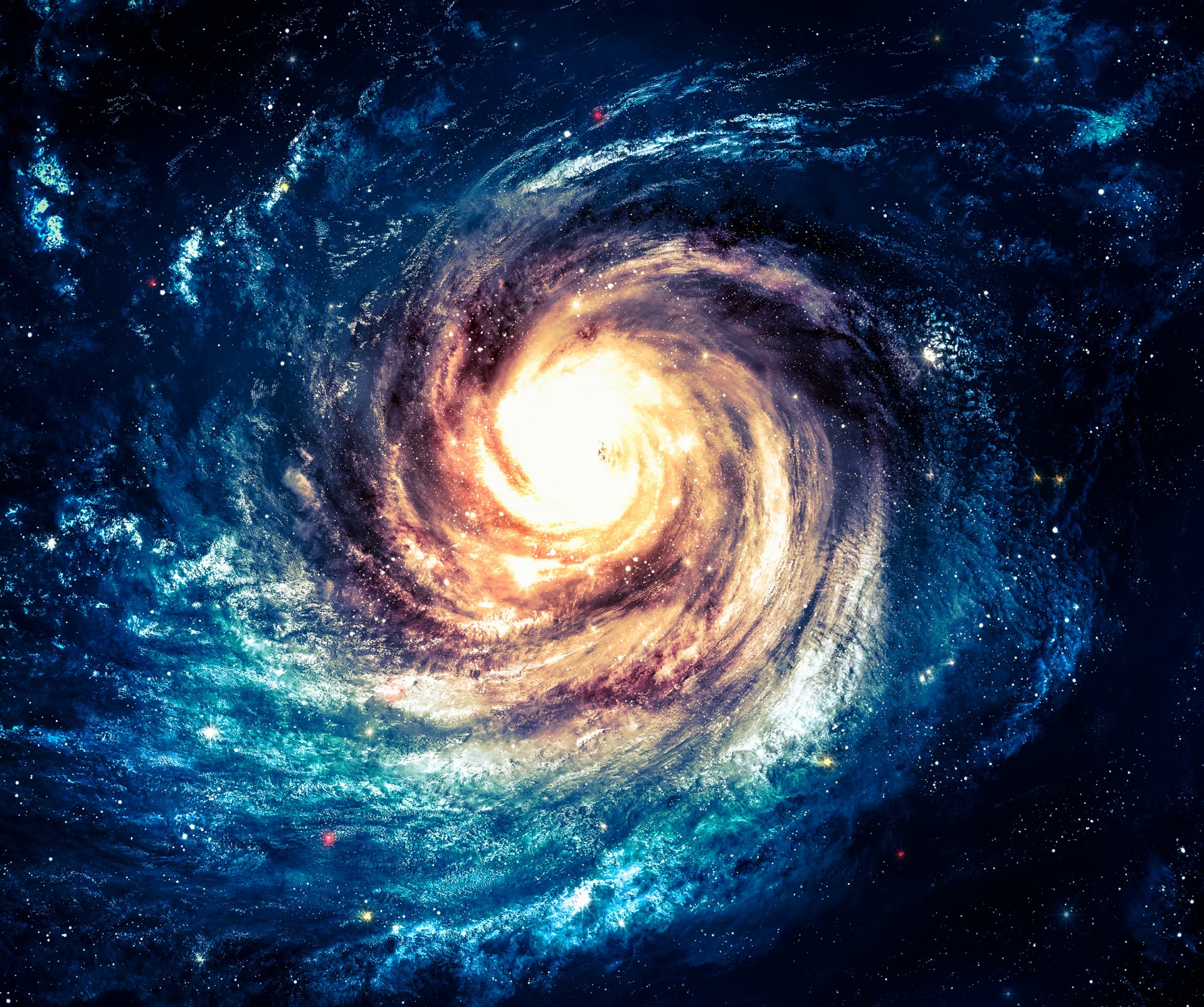 вселенная галактика спираль небо звезды