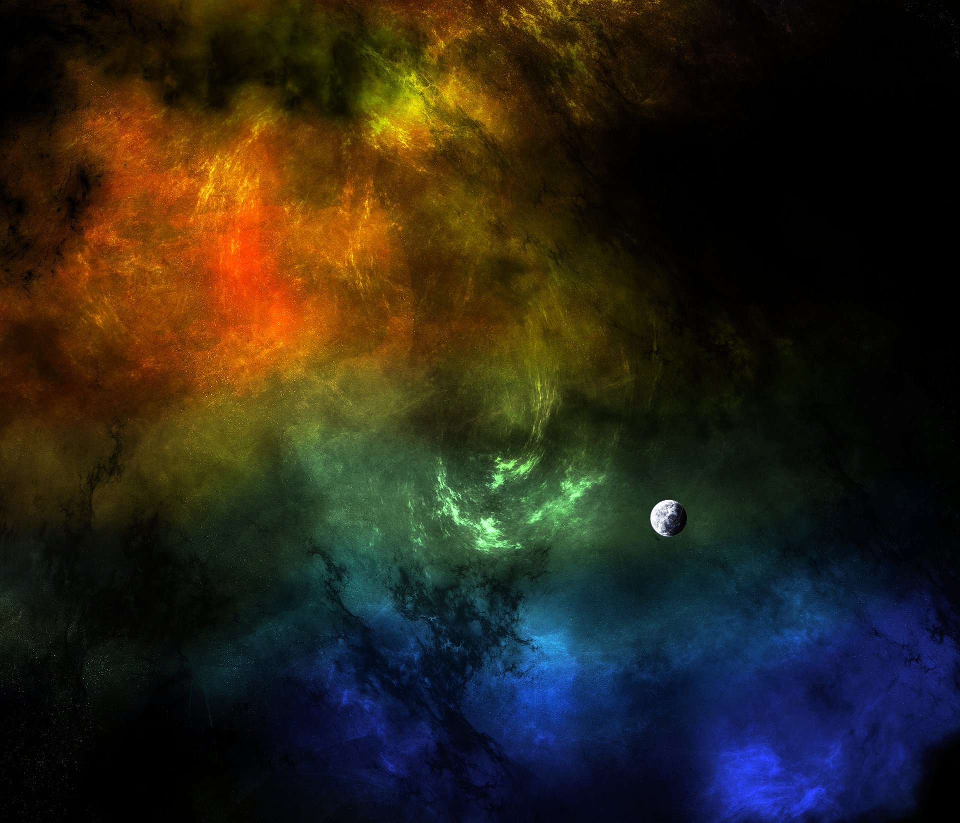 вселенная туманность планета цвет