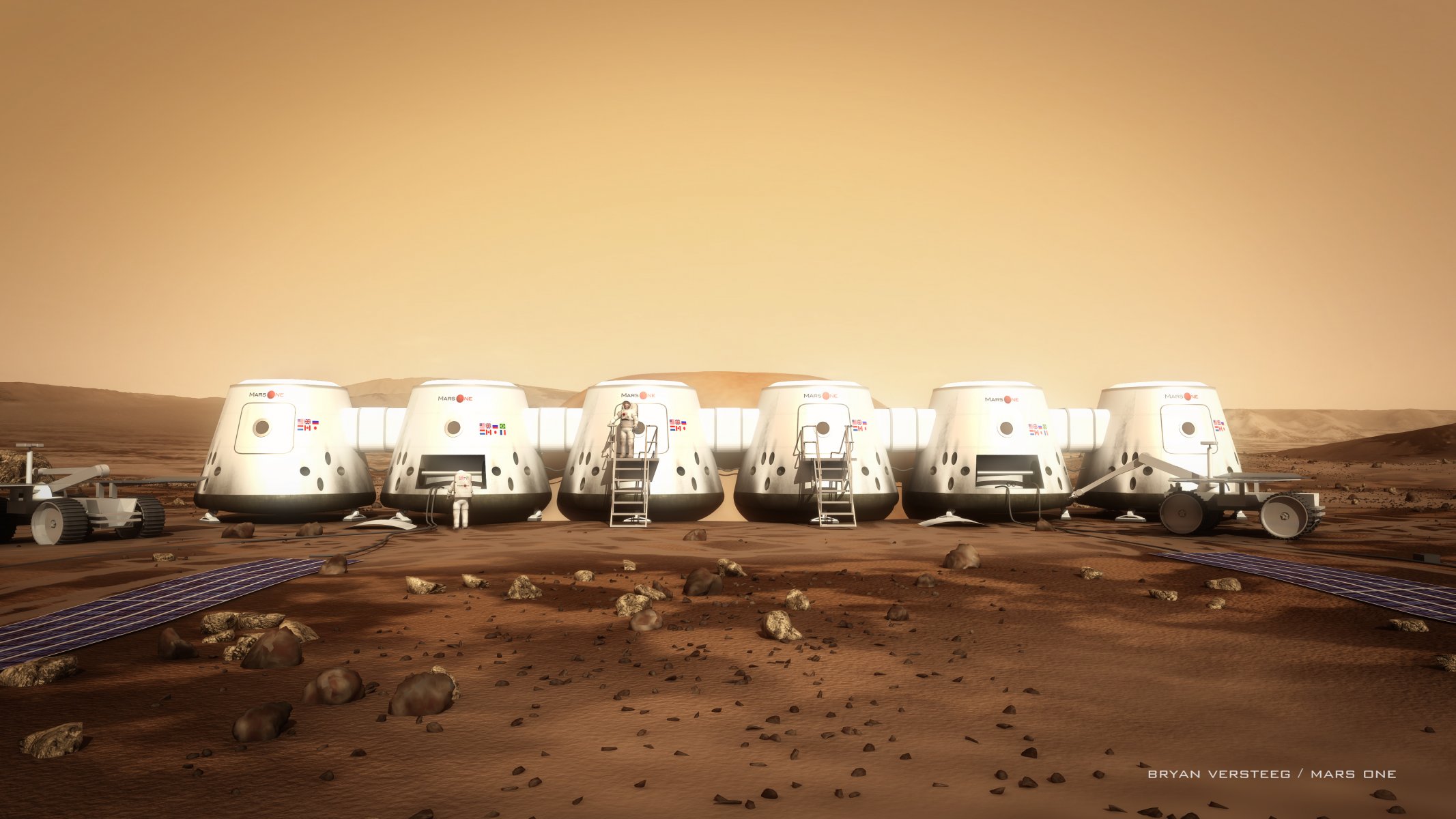 марс mars one астронавты модули марсоход грунт камни