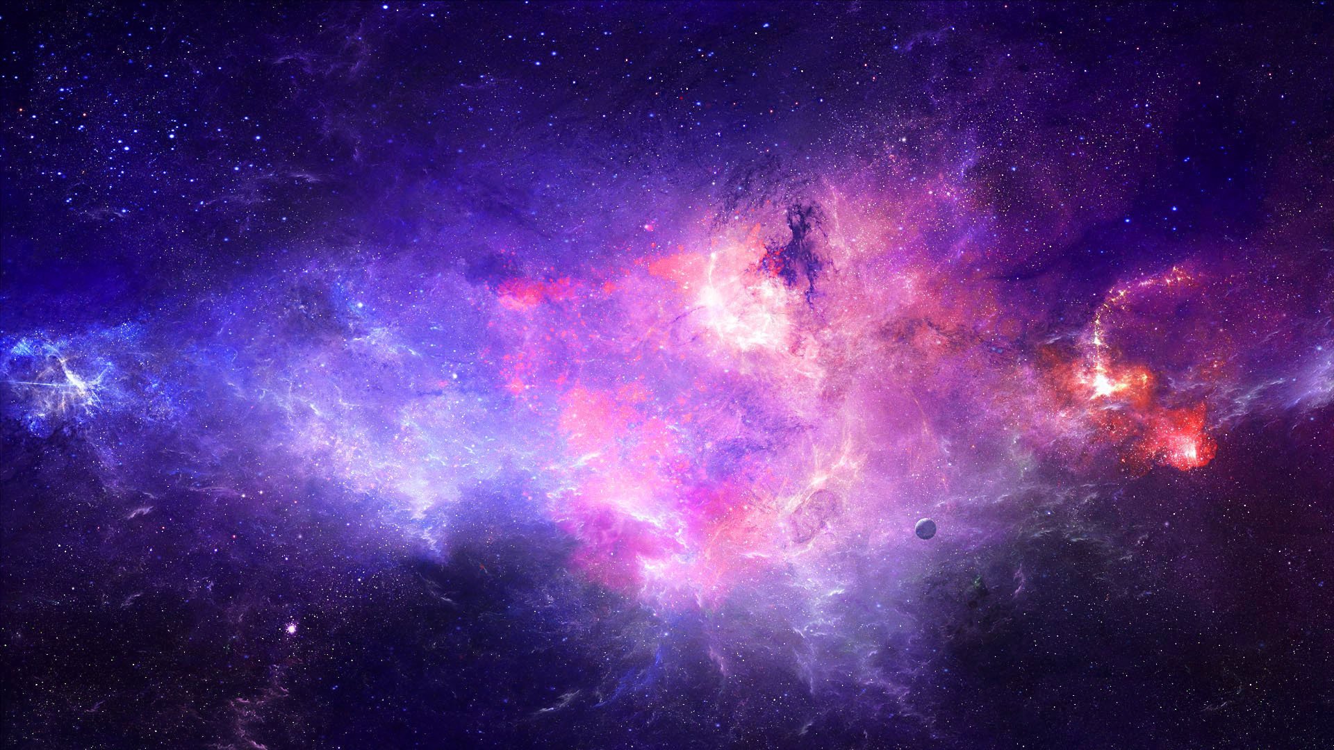 Пурпурная туманность открытый космос