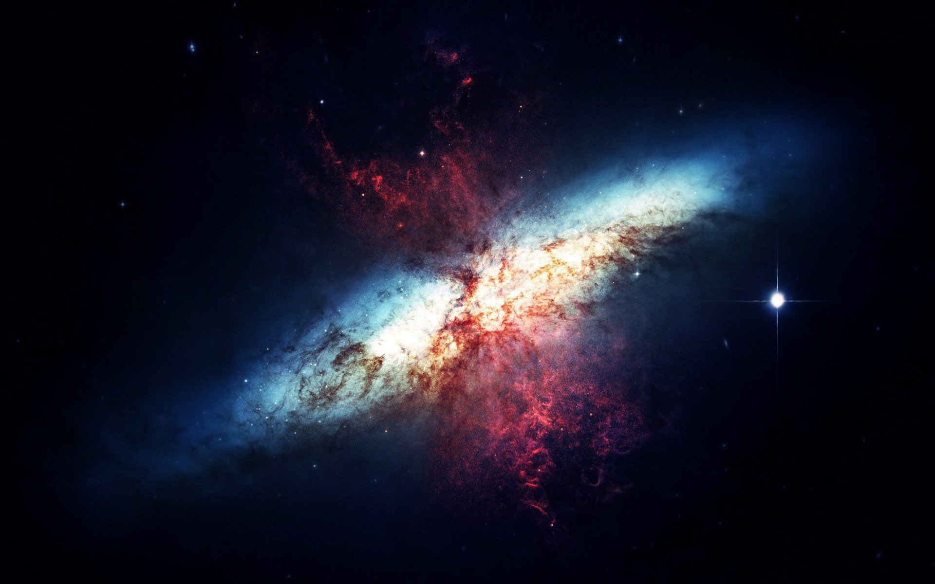Звёзды галактики космически снимок