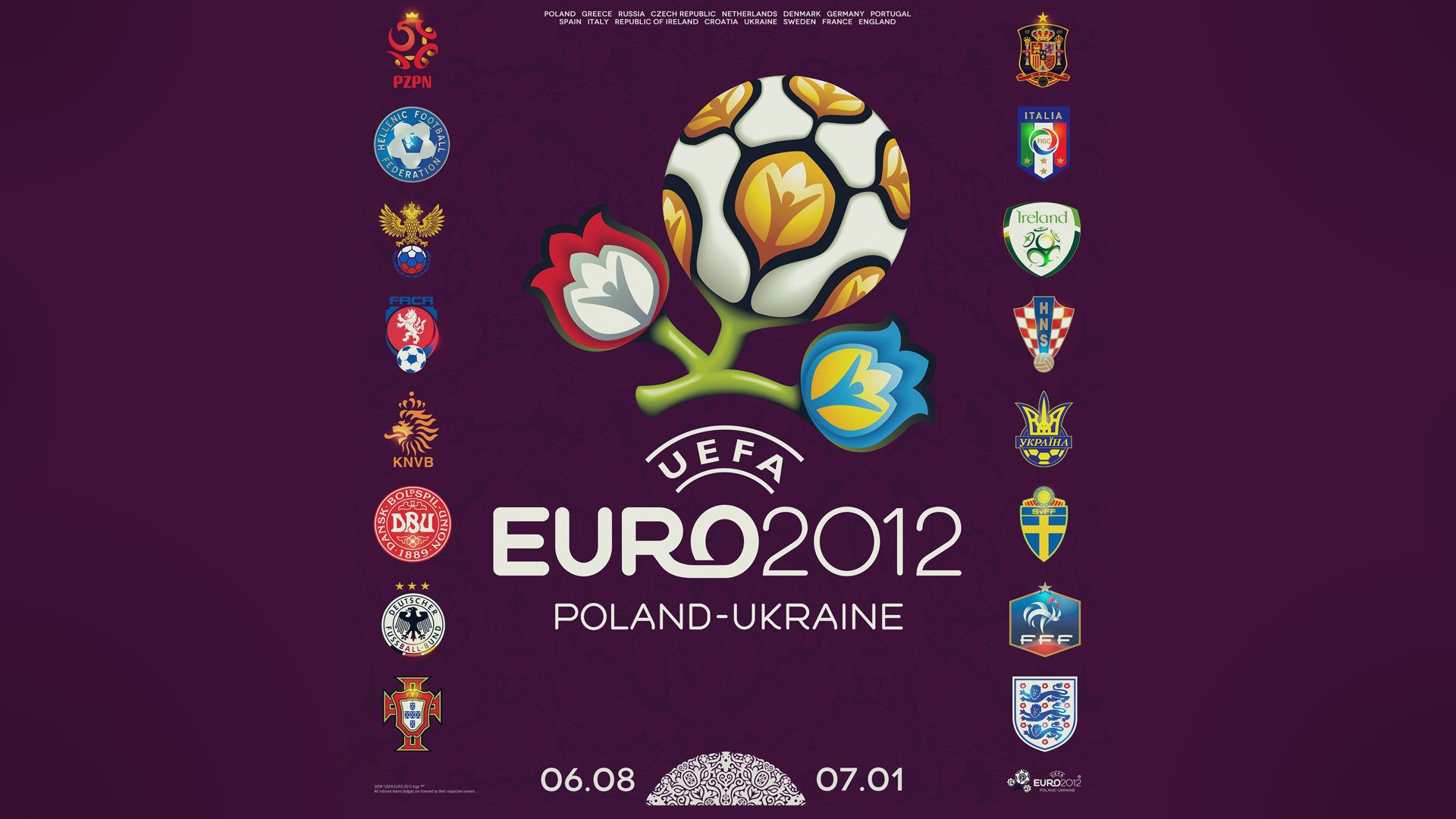 Logo uefa euro 2012 poland-ukraine без смс