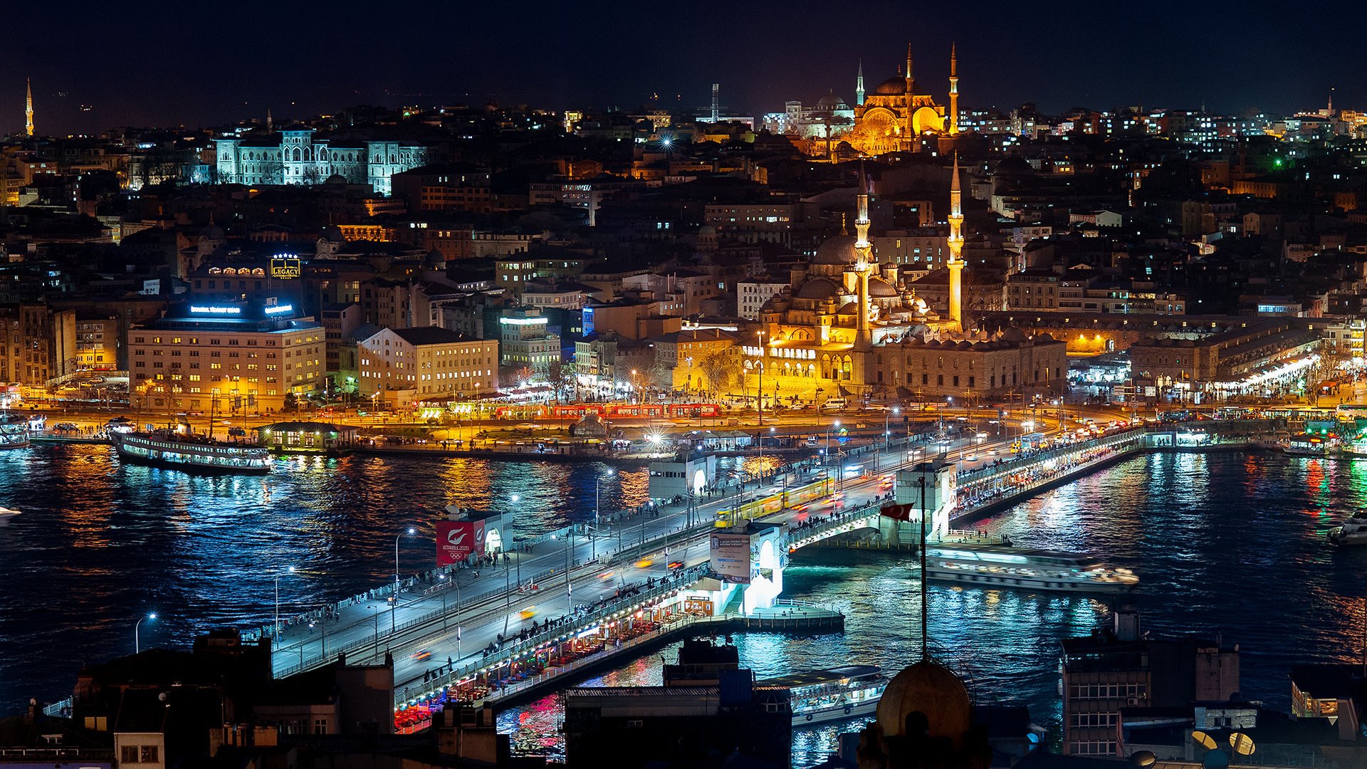 Столица Турции. Ночной Стамбул