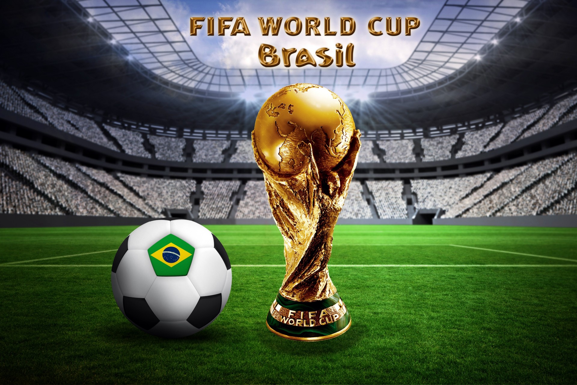 кубок мира шар стадион флаг футбол фифа 2014 бразилия