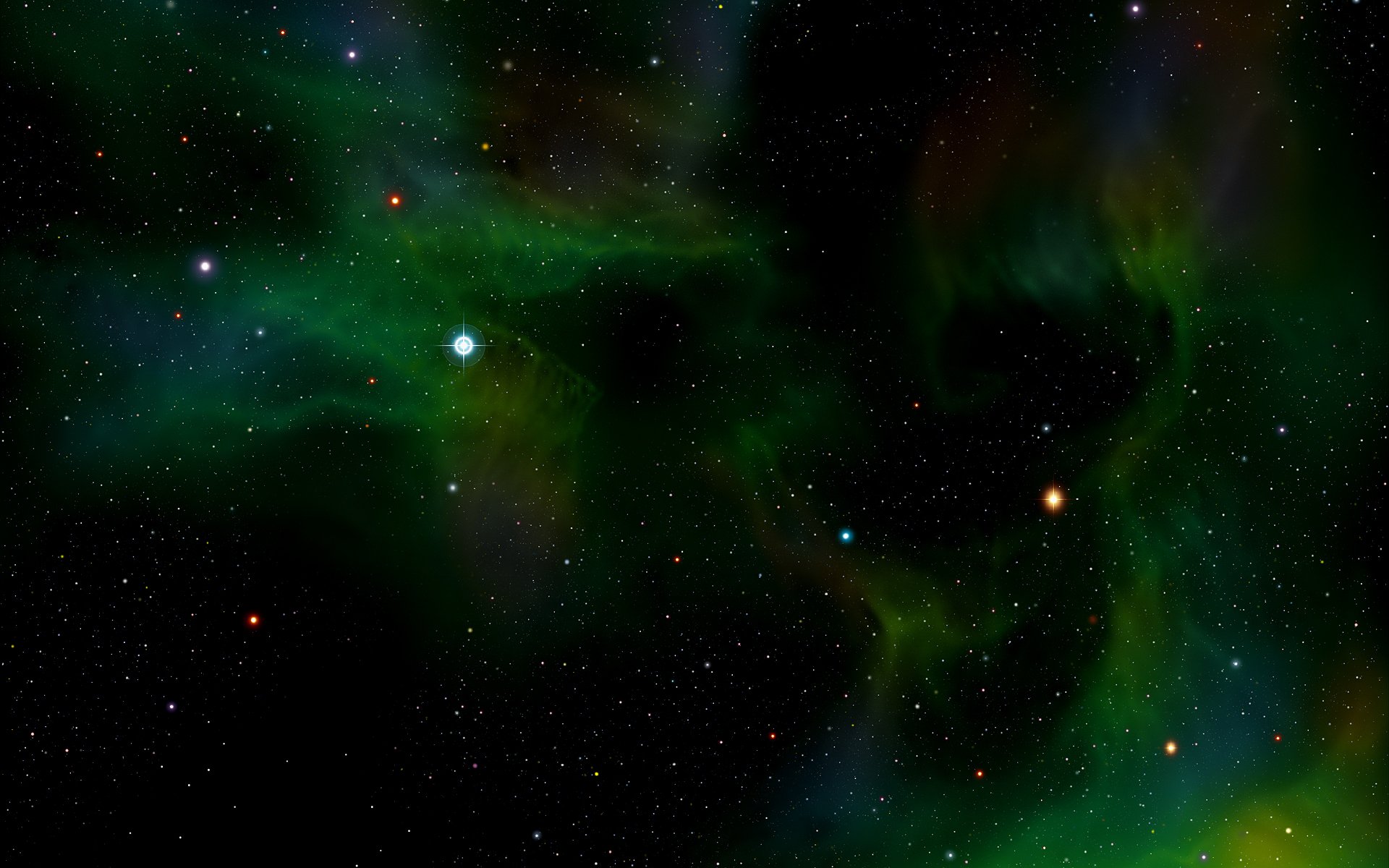 хаббл телескоп снимок зеленый