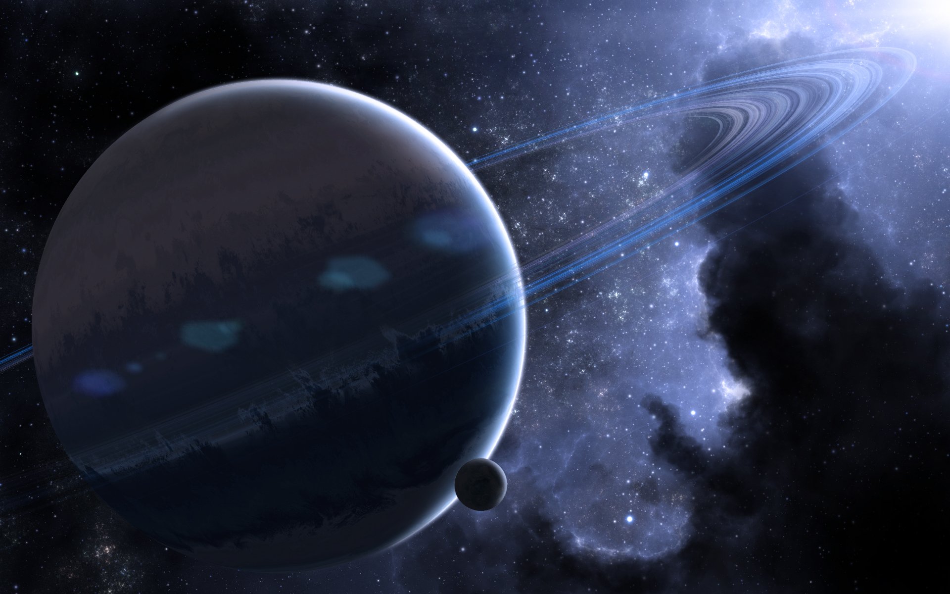 космос планеты кольца пространство туманность планета