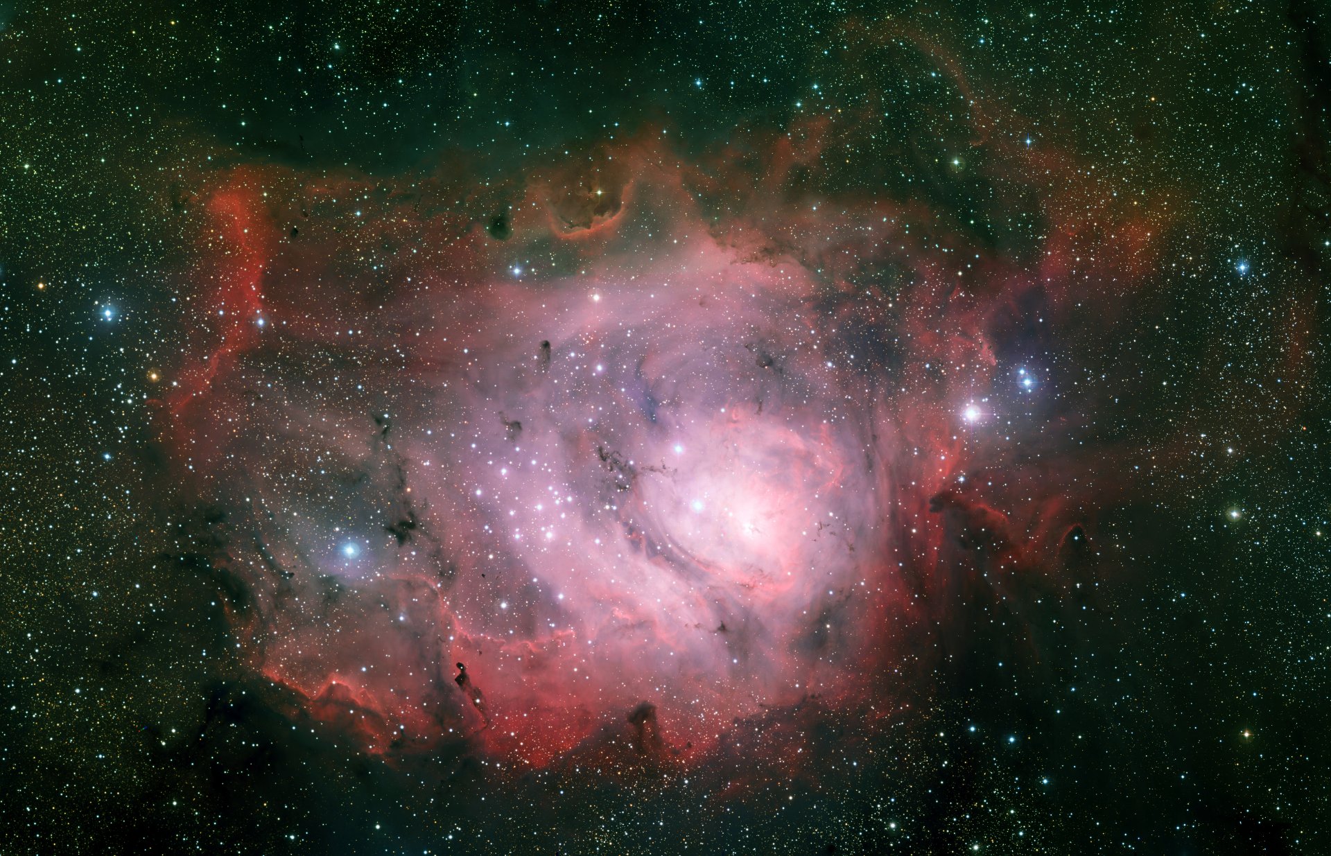 ngc 6523 туманность лагуна созвездие стрелец