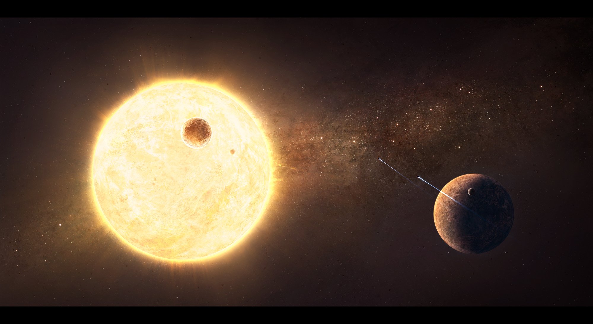 Звезда около солнца. Солнце в космосе. Солнце Планета. Солнце и Луна планеты. Космос солнце и планеты.