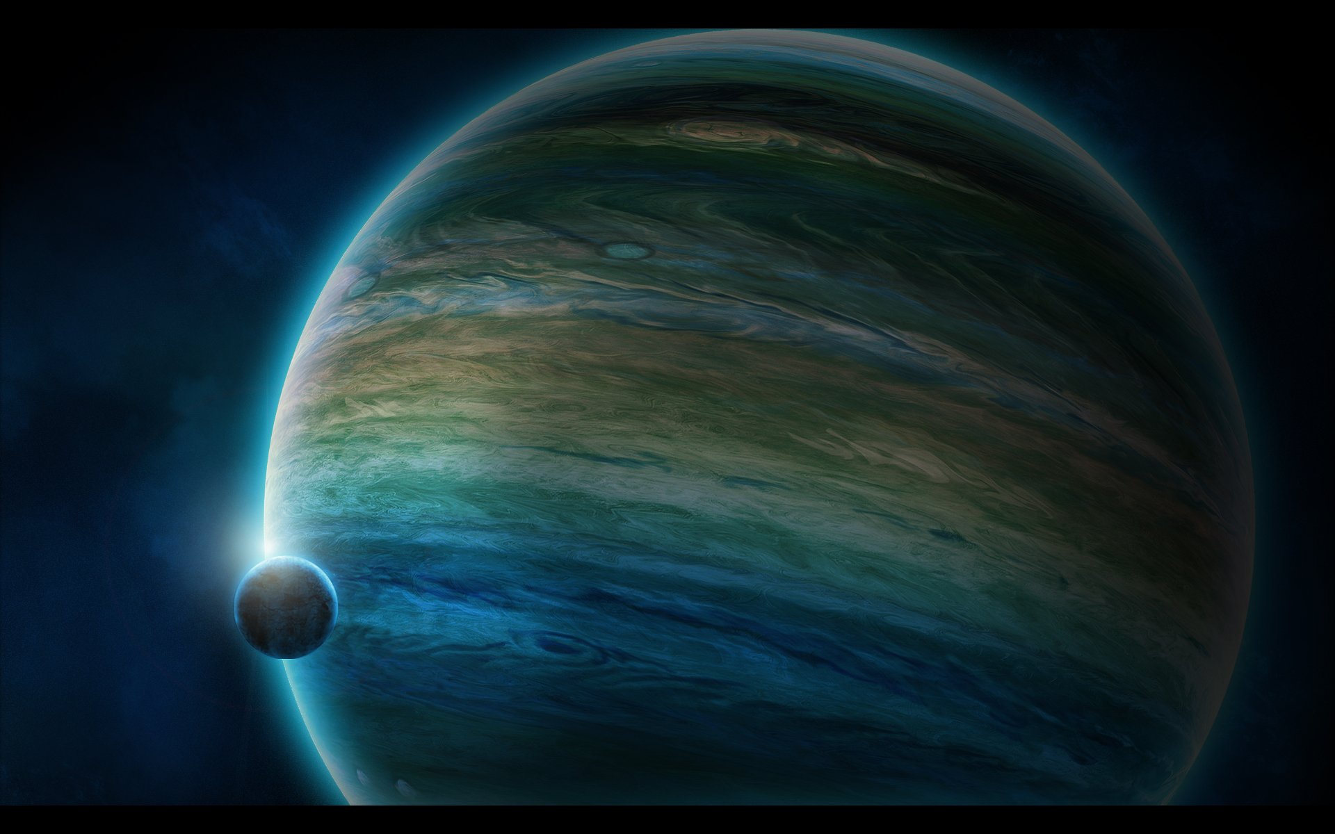 газовый гигант планета спутник атмосфера