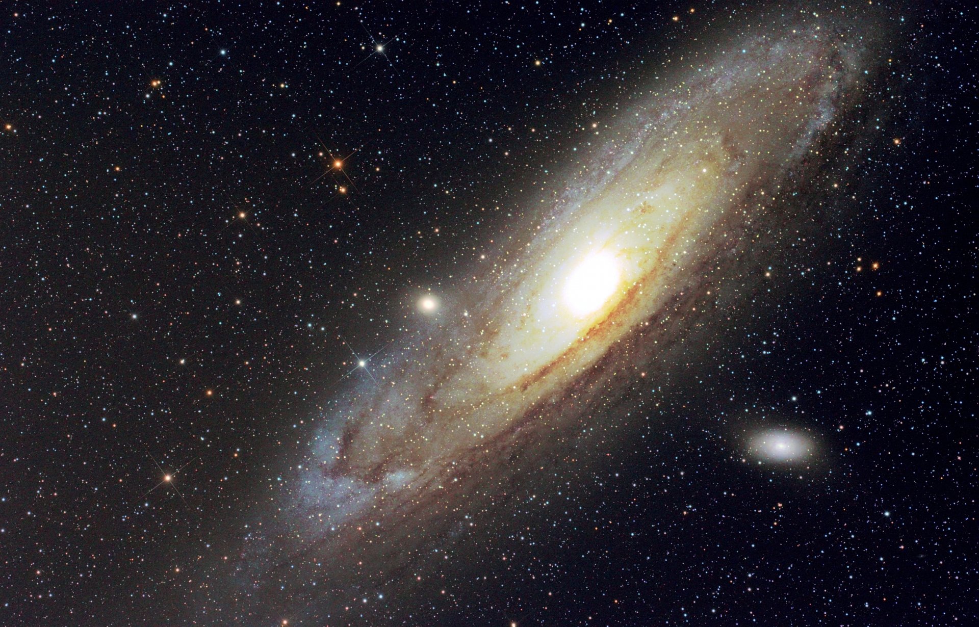 космос небо звезды галактика андромеды