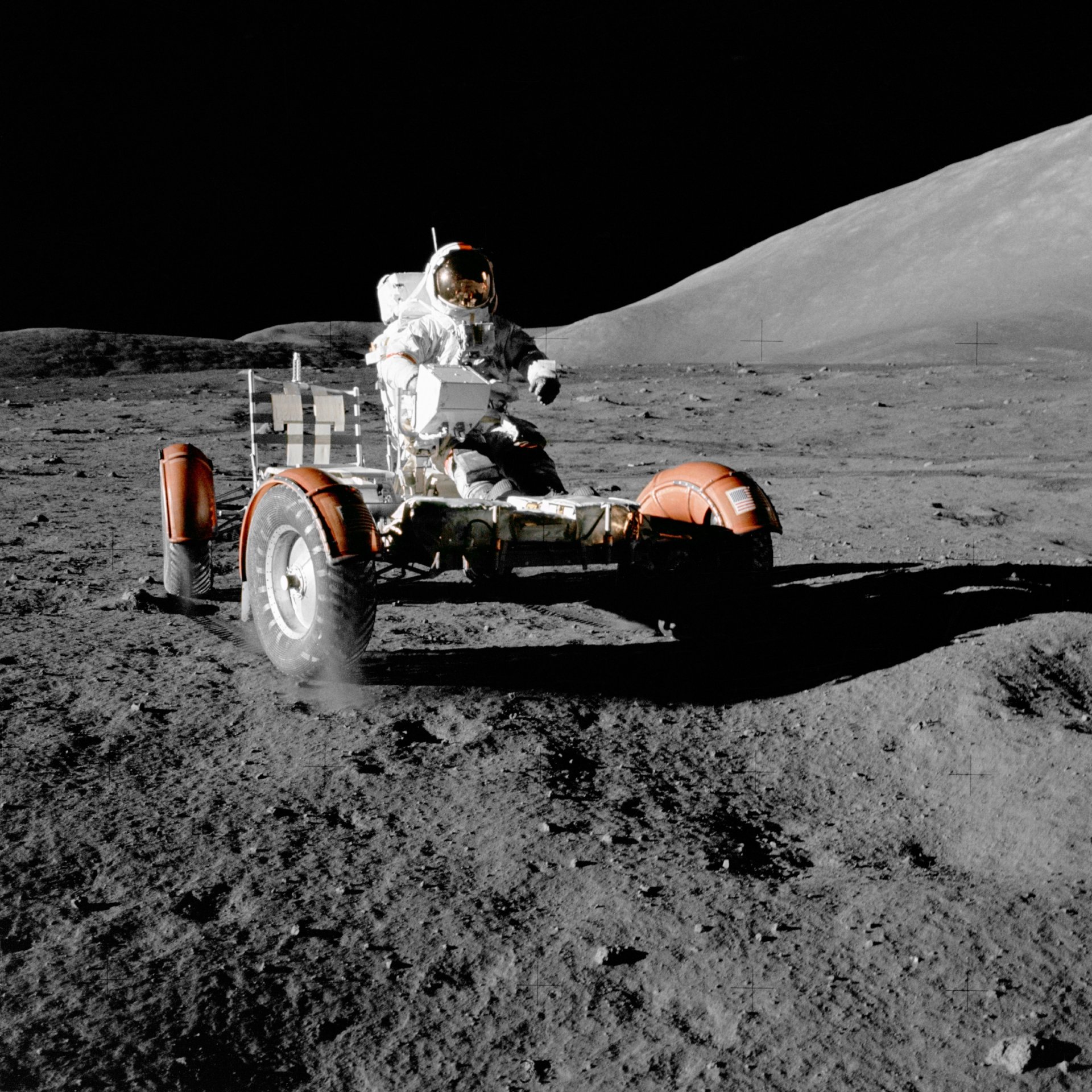 космос космонавт луна наса лунный автомобиль обои