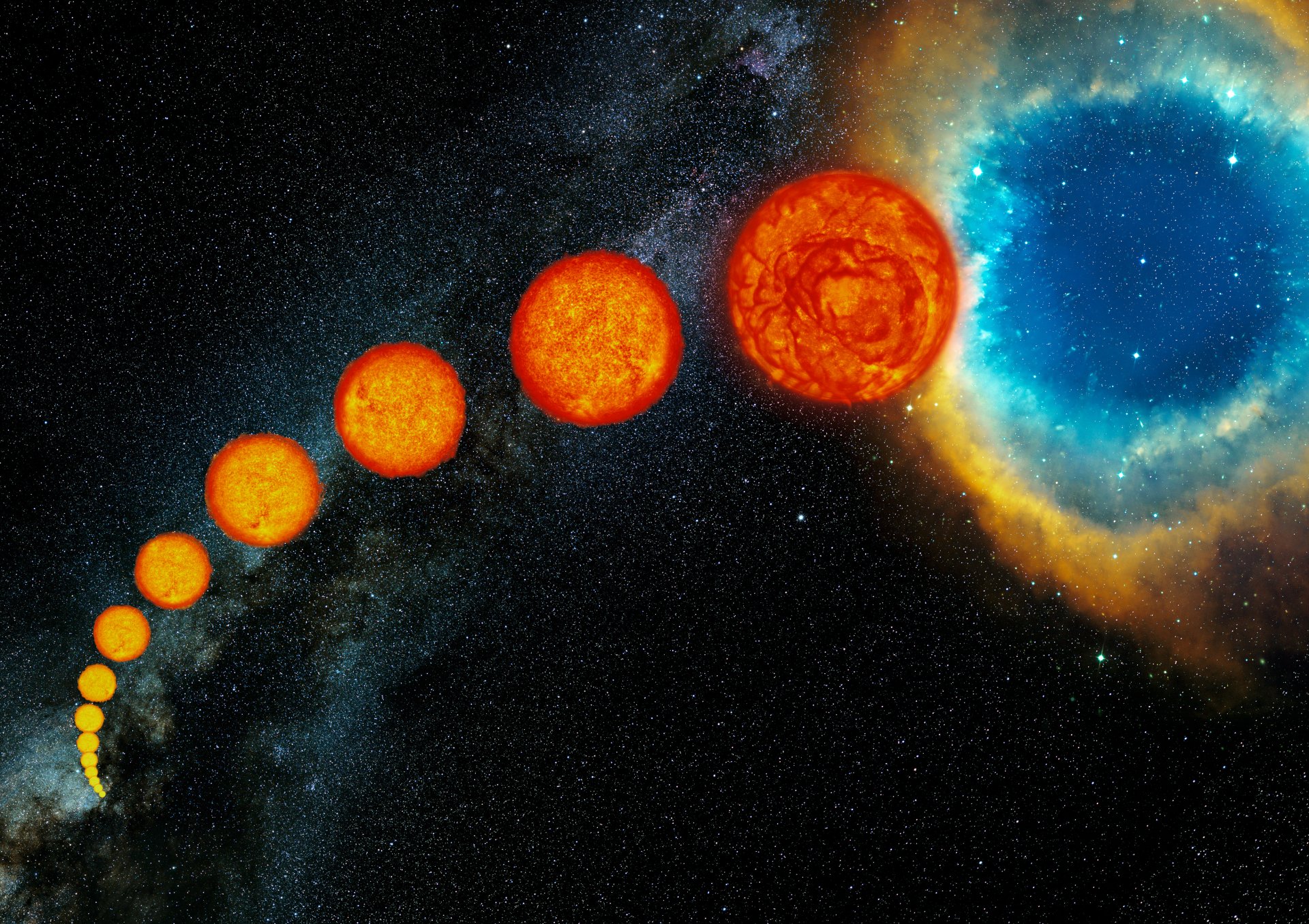 звезда солнце планетарная туманность