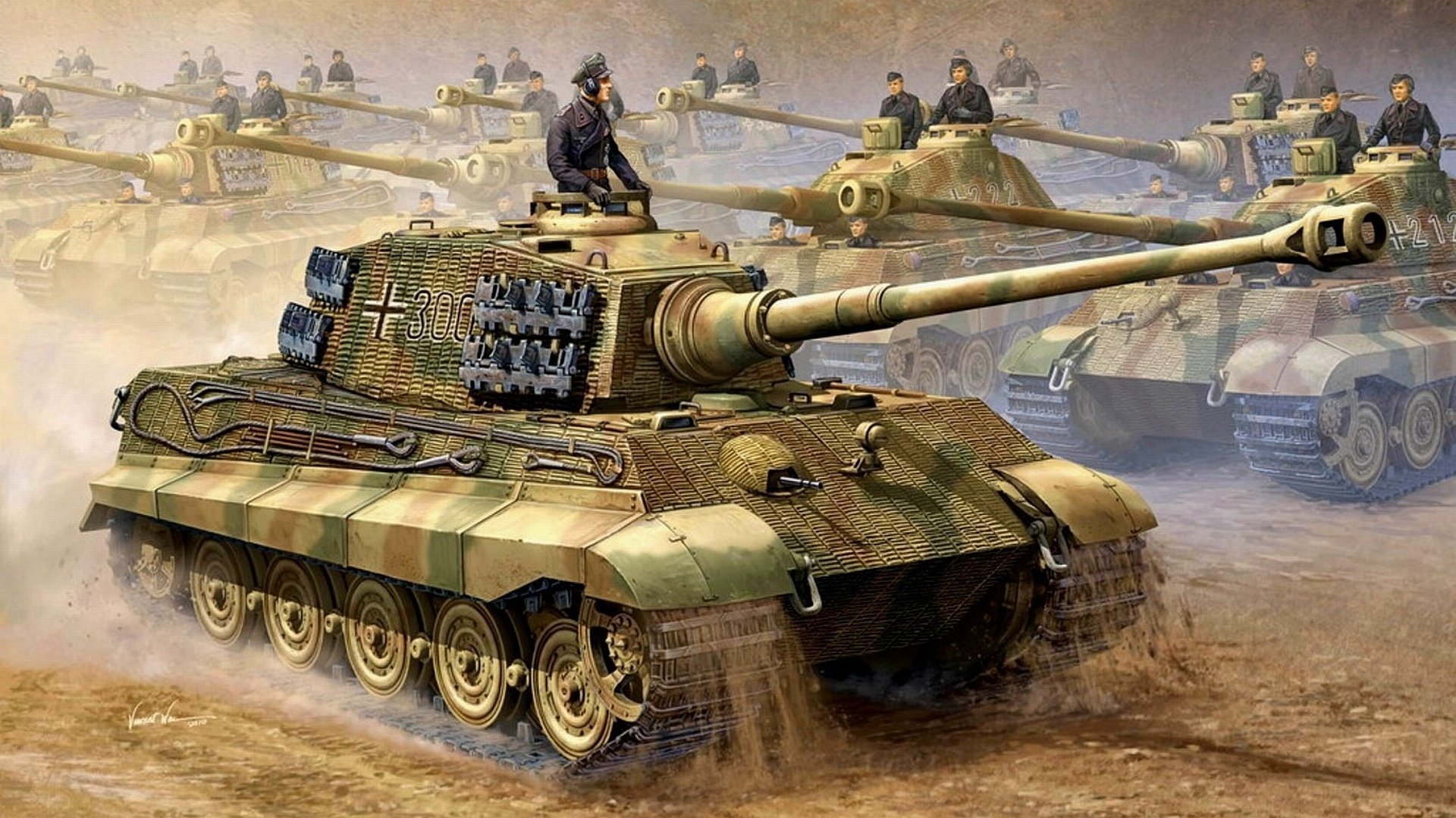 Тигр танк - обои.