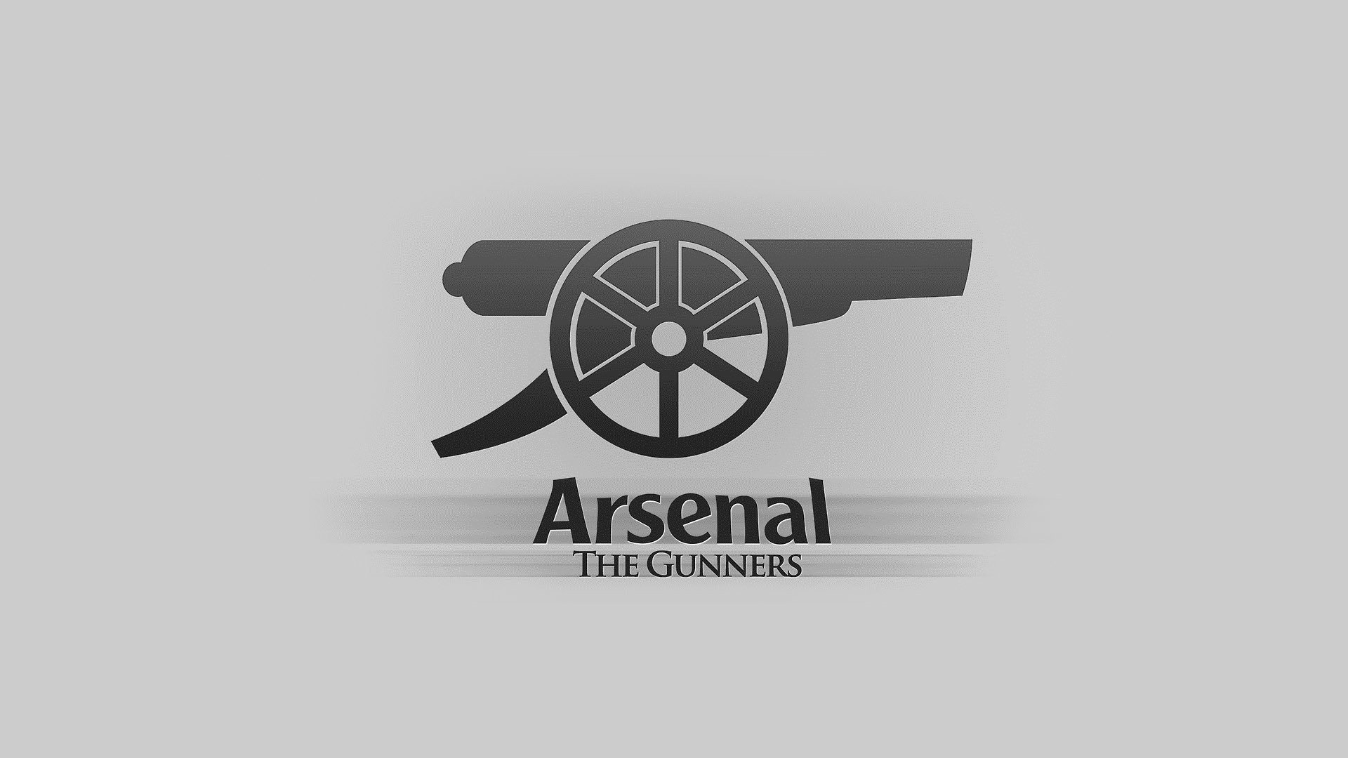 арсенал футбольный клуб канониры эмблема логотип пушка надпись фон