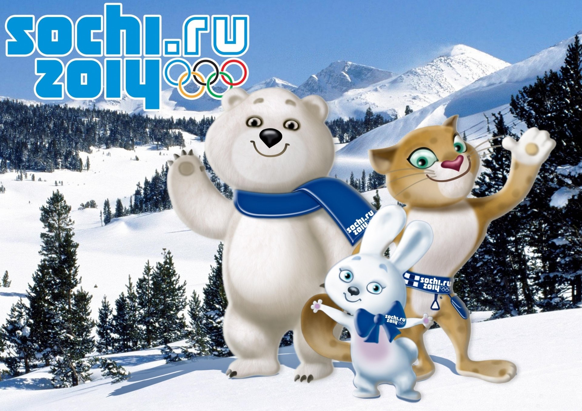 Oboi Dlya Telefona Sochi 2014 Olimpiada Talismany Zimnie Olimpijskie Igry Sochi 2014