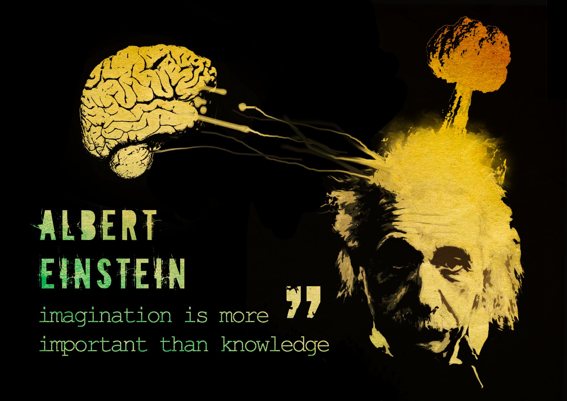 альберт эйнштейн надпись цитата мозг головного мозга взрыв