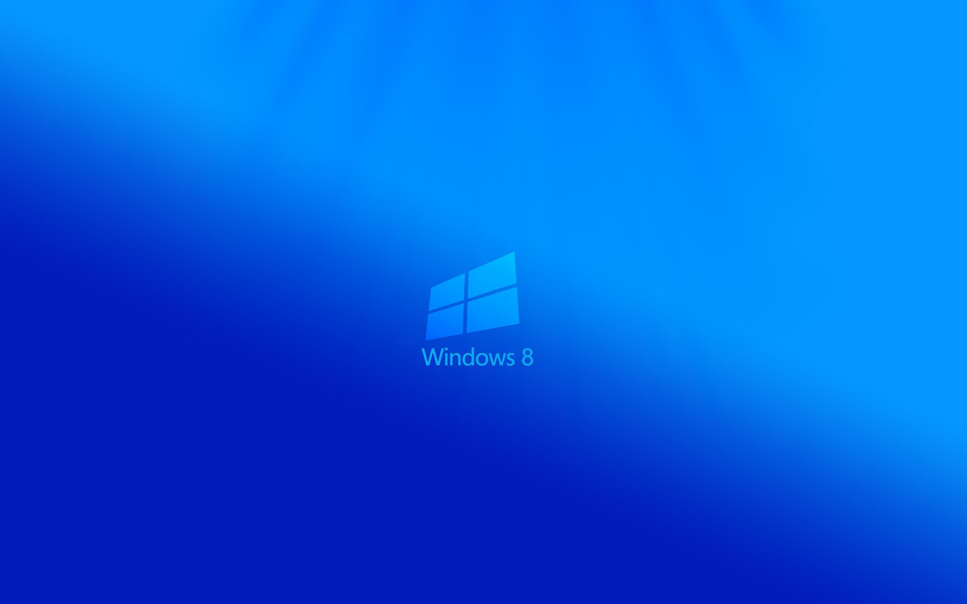 Логотип windows 8 на бликующем синем фоне