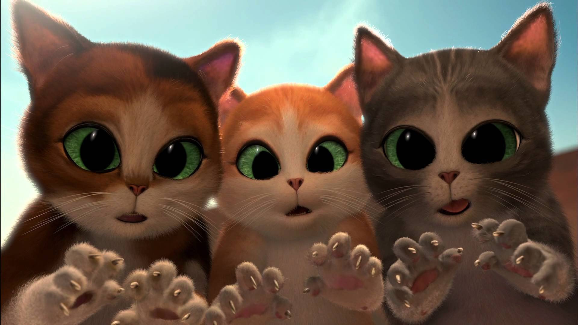 Кот в сапогах три чертенка глаза