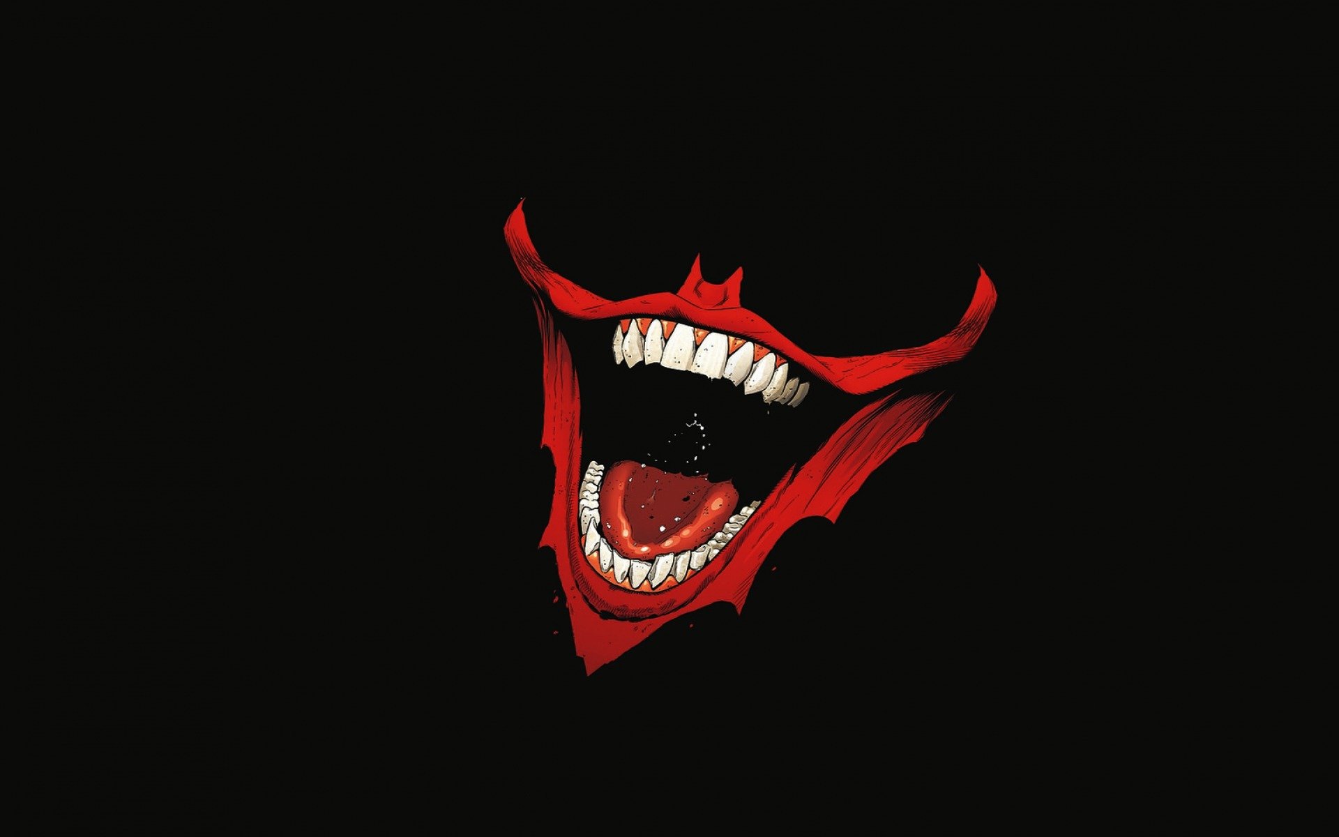 шутник улыбка бэтмен зубы