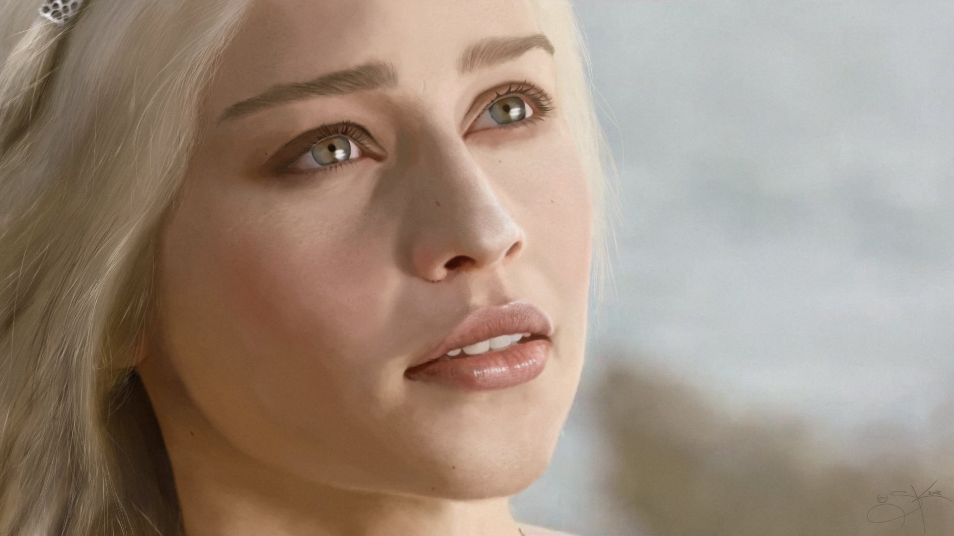 daenerys targaryen игра престолов эмилия кларк лицо взгляд