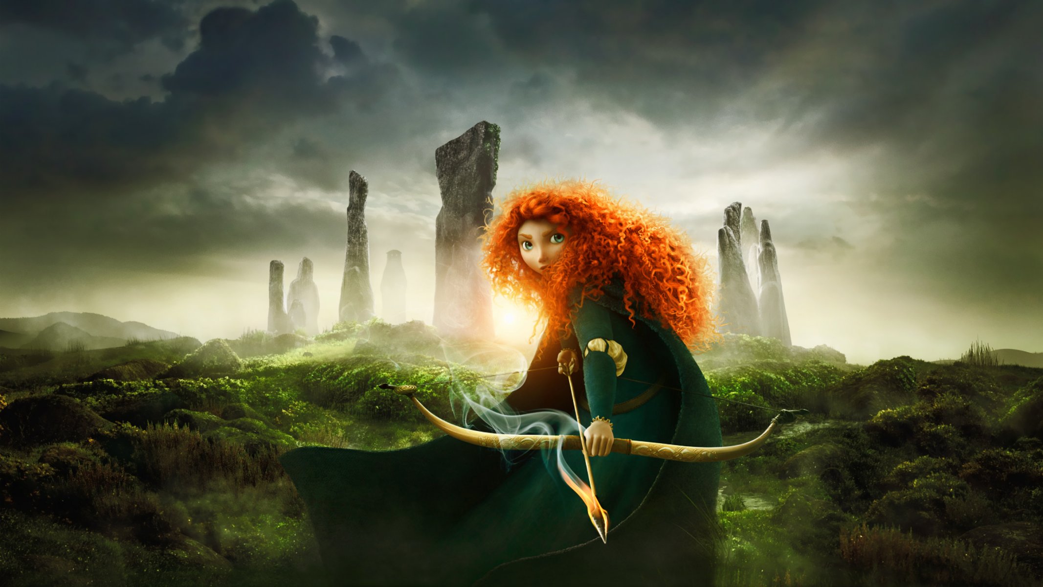 фильм дисней pixar принцесса мерида шотландия красные волосы храбрая сердцем мультфильм пиксар рыжая девушка лучница воин
