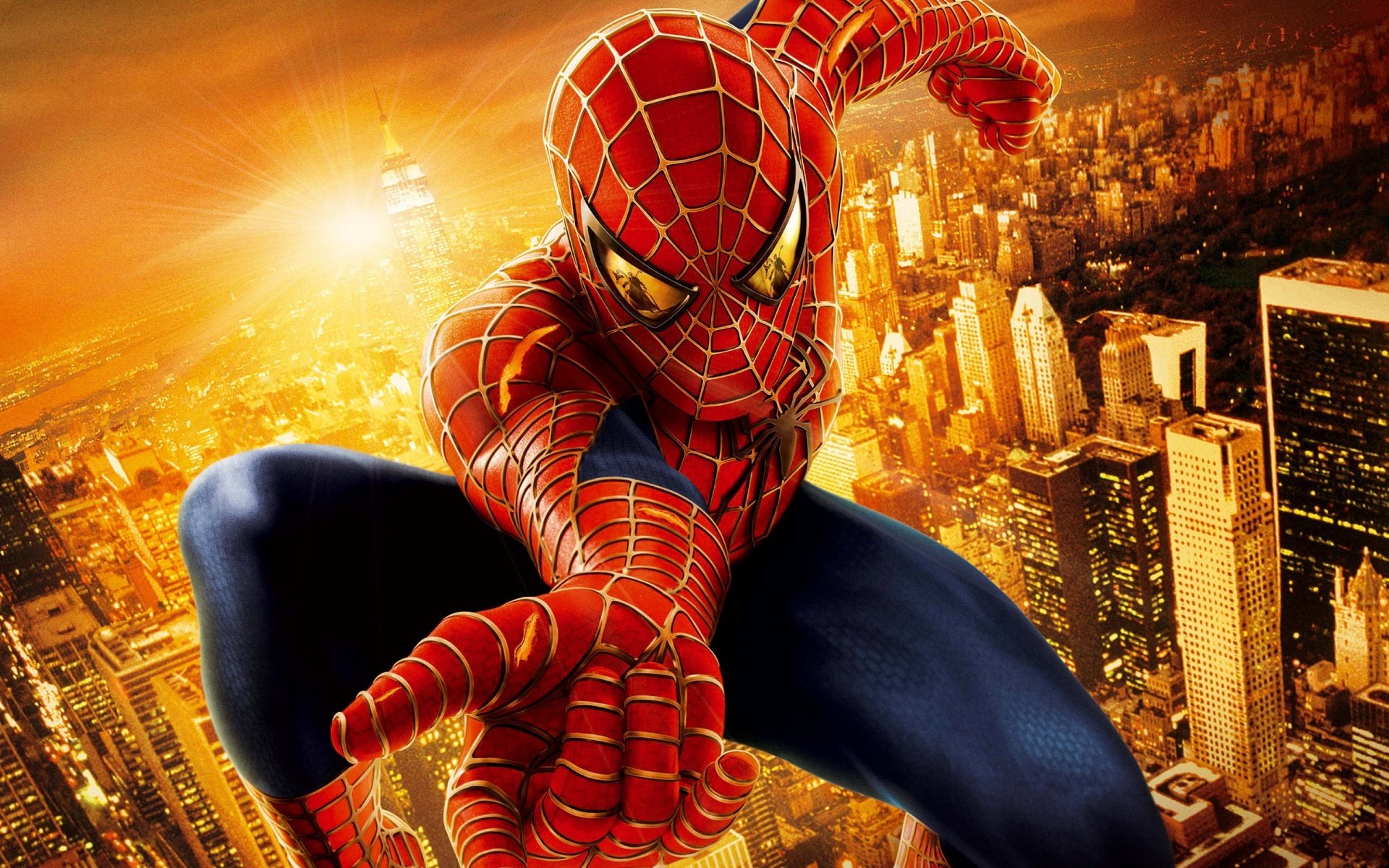 человек-паук город супергерой