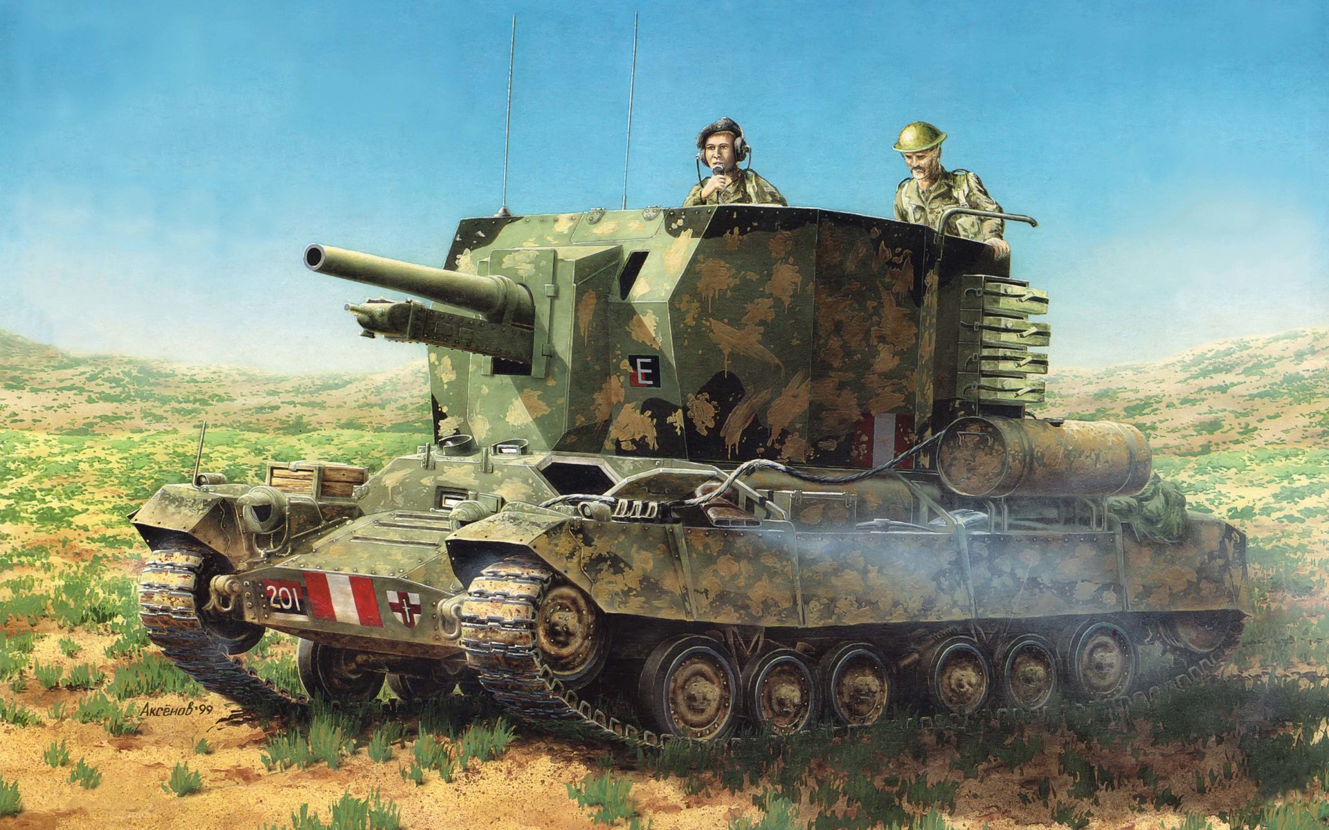 арт танк сау епископ бишоп британская самоходно артиллерийская установка класса самоходных гаубиц второй мировой войны построенная на базе танка валентайн валентина ww2 .