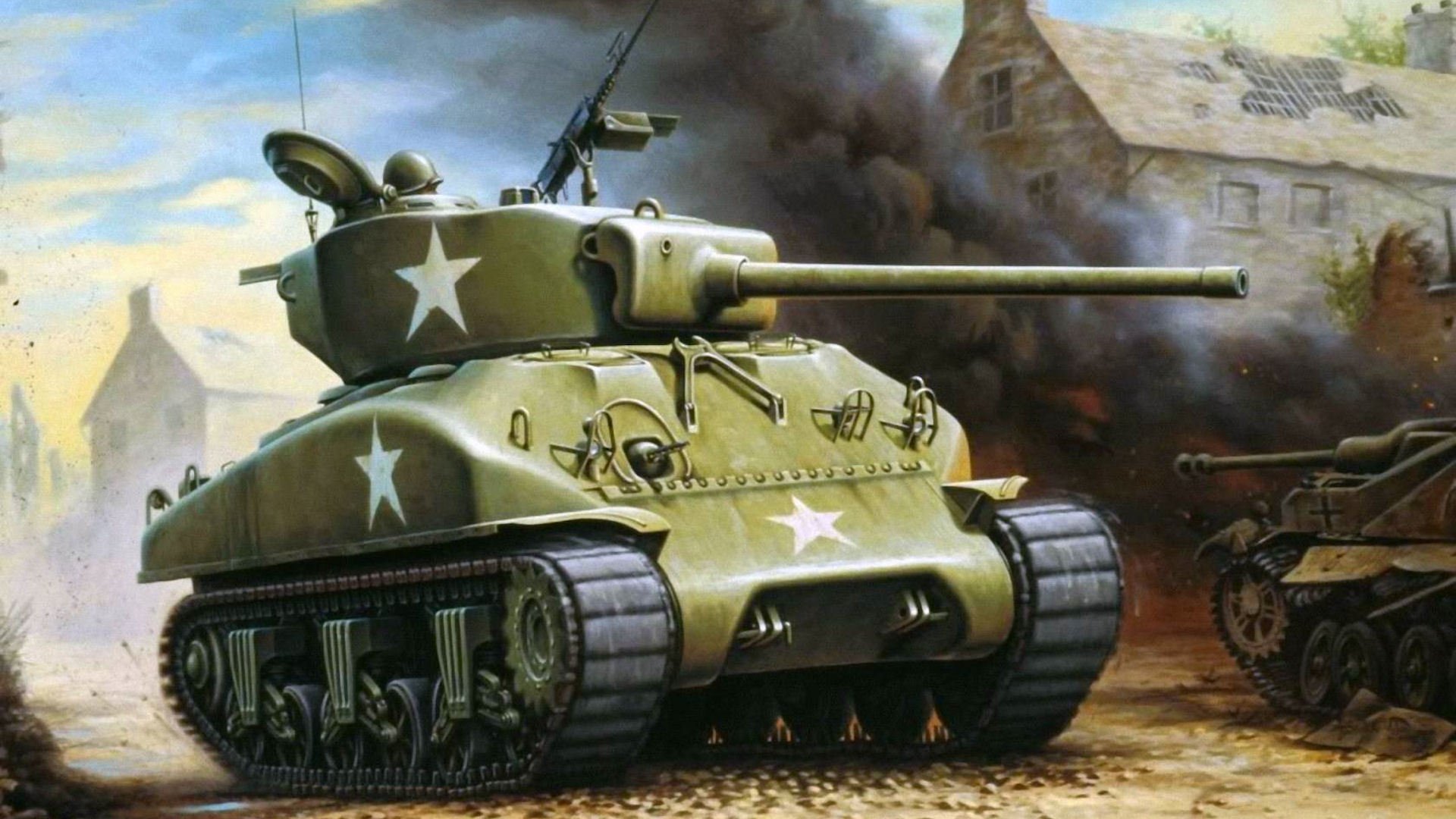 Арт танка м4 Шерман