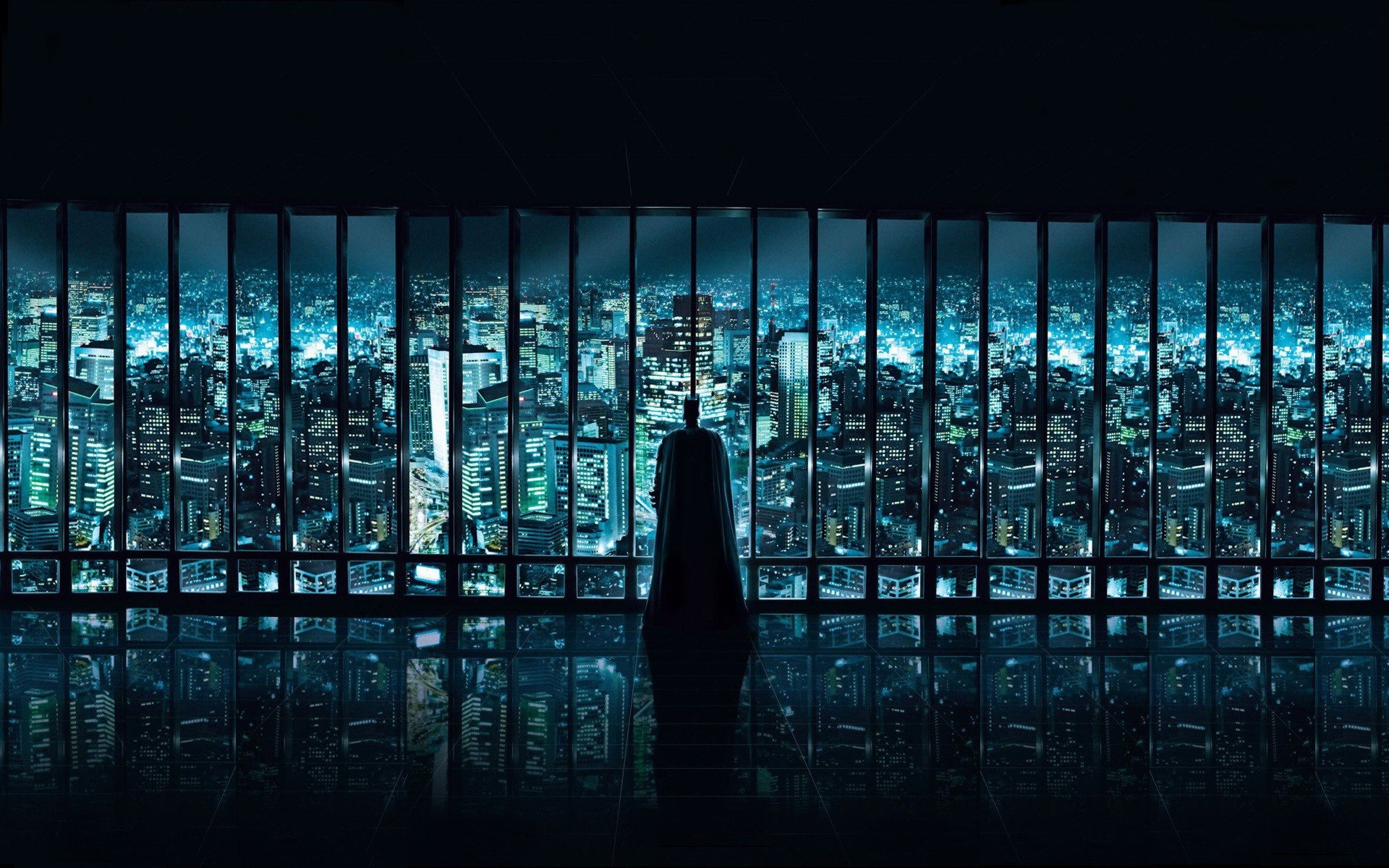 окно город бэтмен