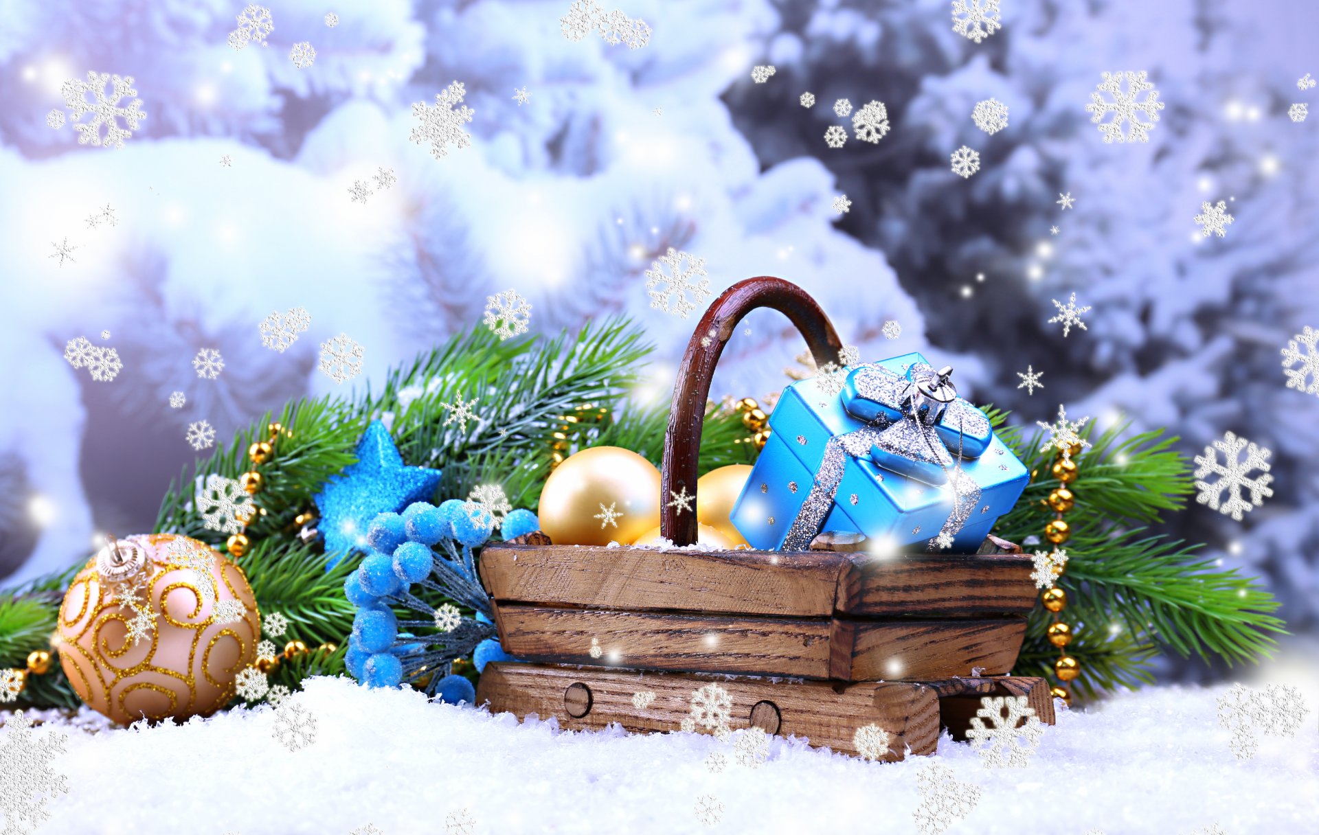 Новогодние фоны для открыток природа, телефон