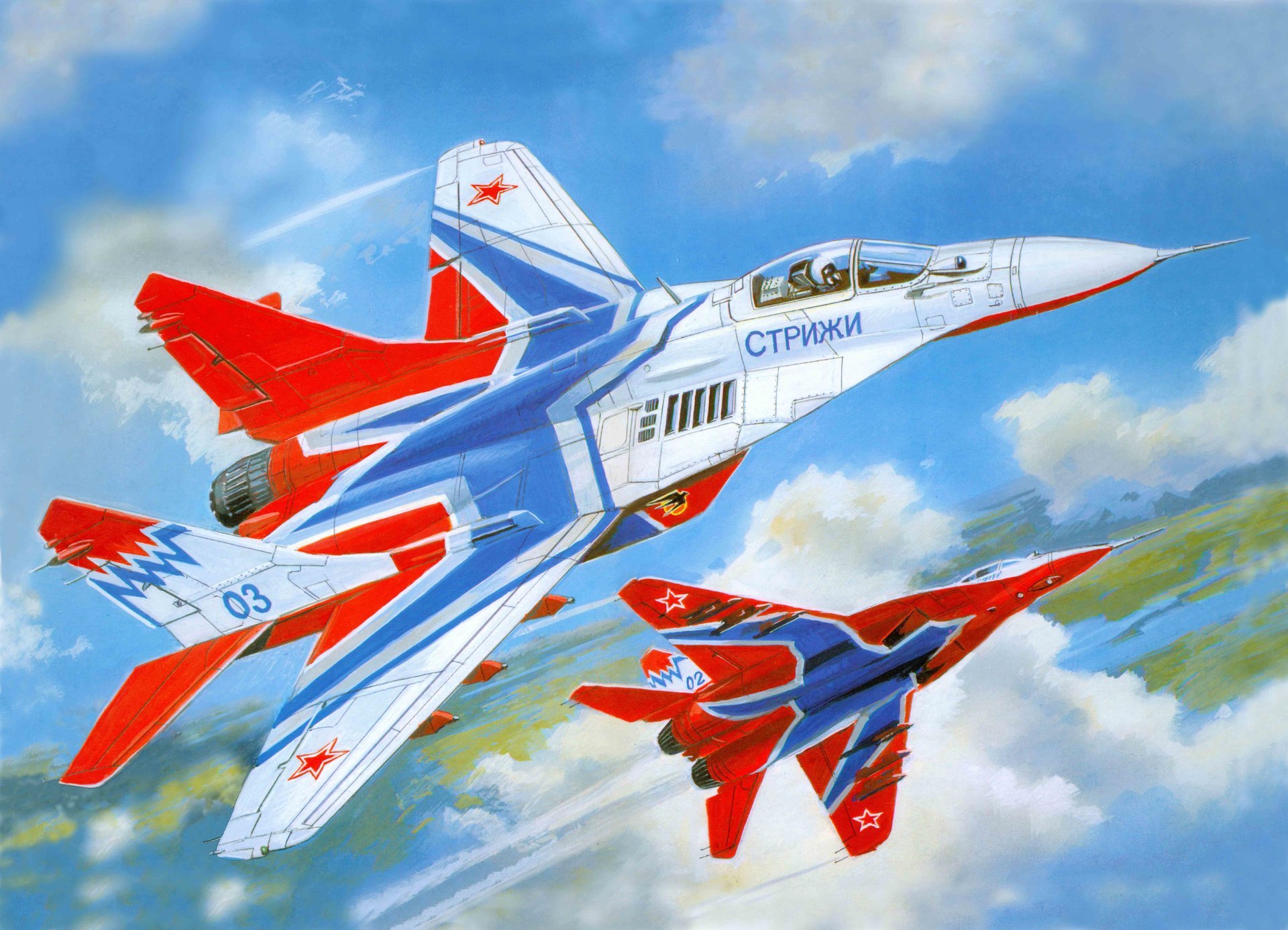арт самолет миг-29 миг -29 советский российский многоцелевой истребитель поколения разработанный в окб миг авиационная группа высшего пилотажа стрижи на истребителях входит состав 237-го гвардейского 