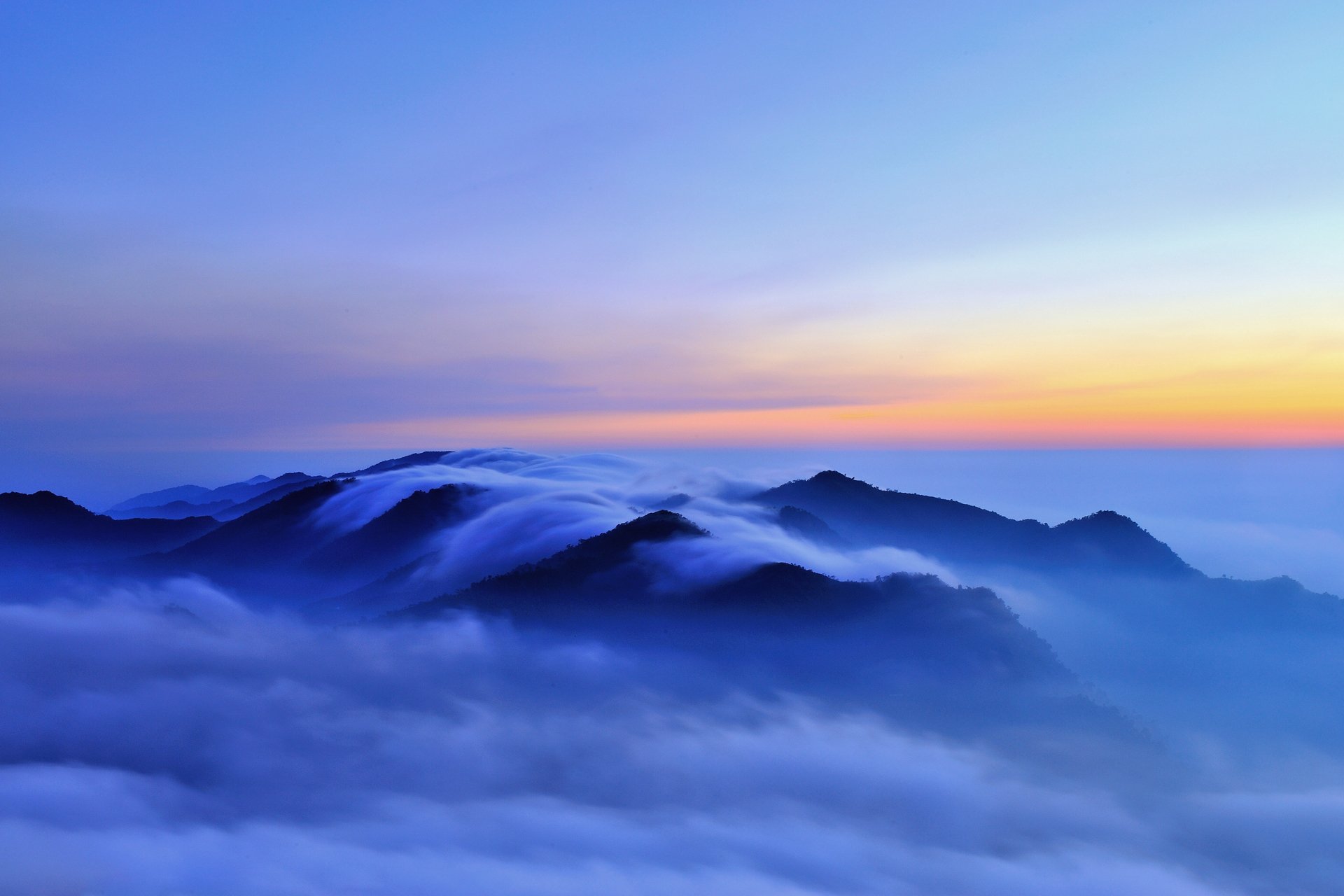 туман природа скалы небо облака без смс