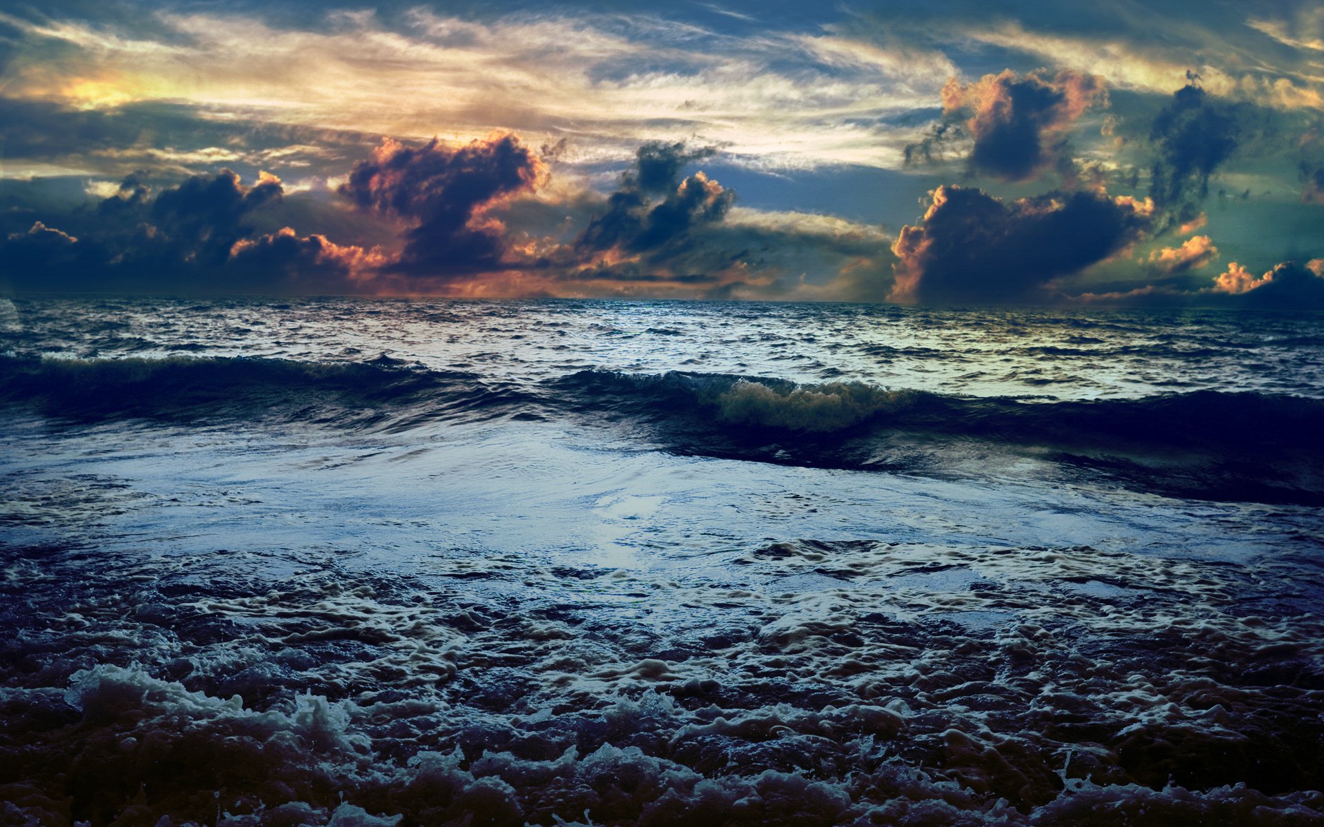 Безграничный океан. Океан. Моря и океаны. Темное море. Море шторм.