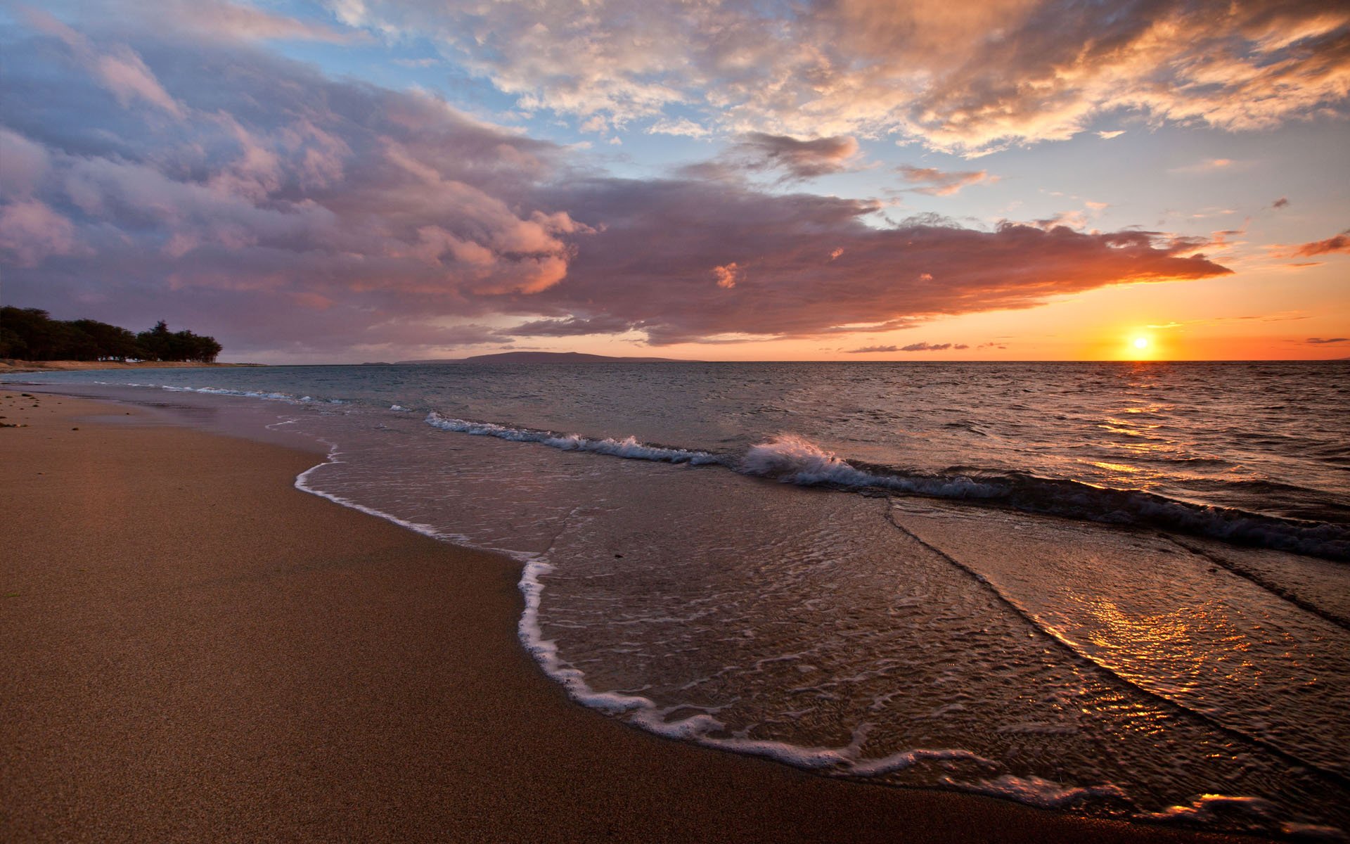 закат берег море волны sunset shore sea wave загрузить